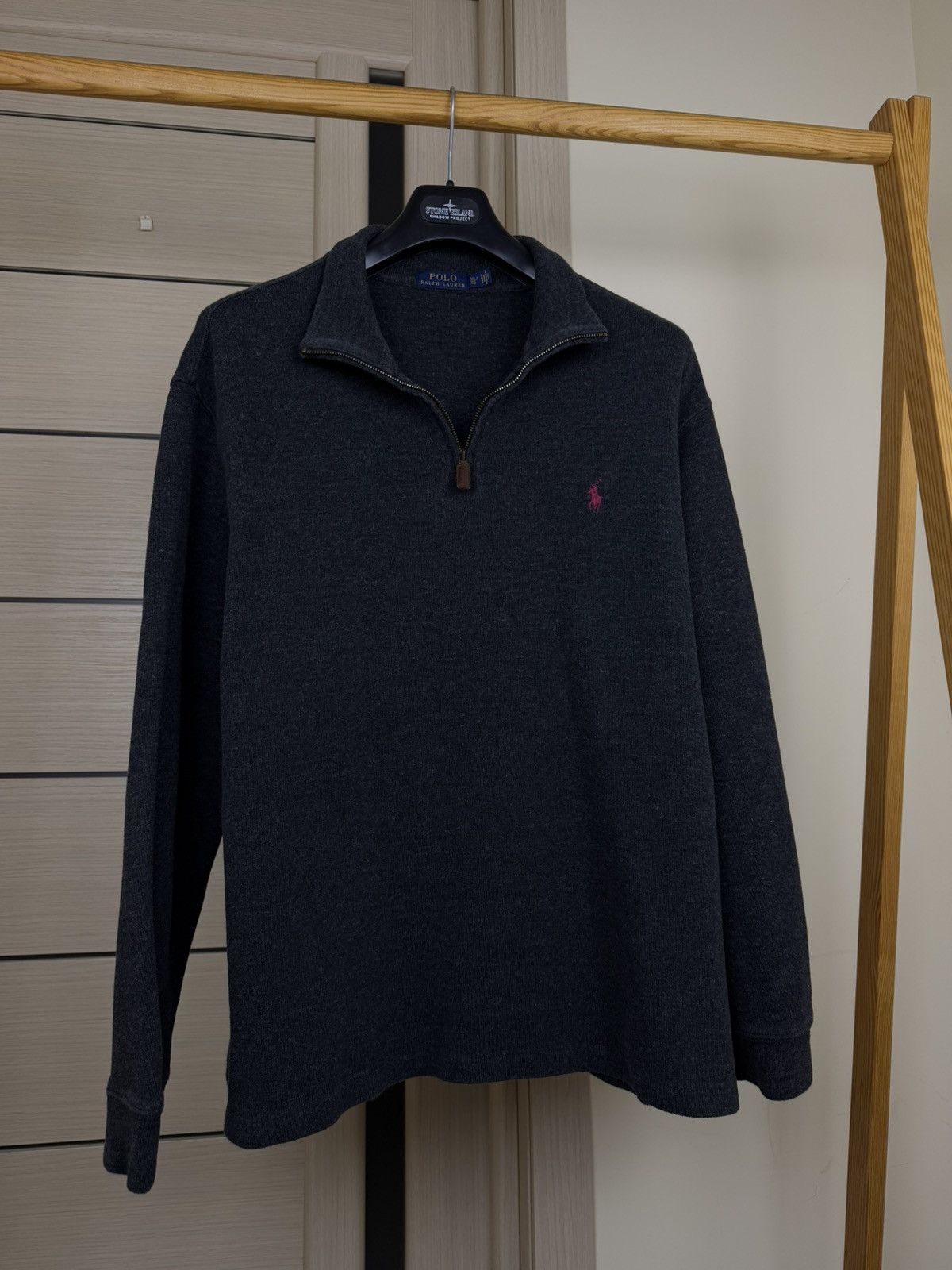 Polo Ralph Lauren Polo Ralph Lauren 1/4 Zip Vintage Sweatshirt PRL Size US XL / EU 56 / 4 - 3 Thumbnail