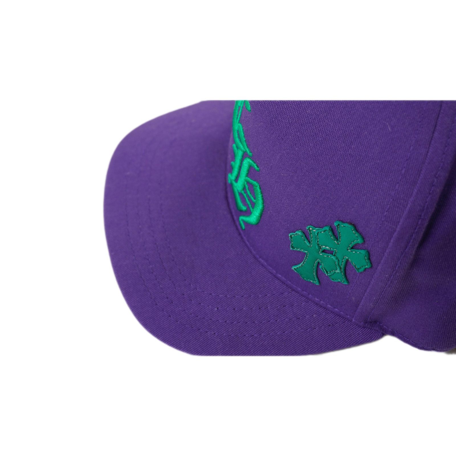 Chrome Hearts CH Embroidered Green Cross Patch Purple Cap Size ONE SIZE - 3 Thumbnail