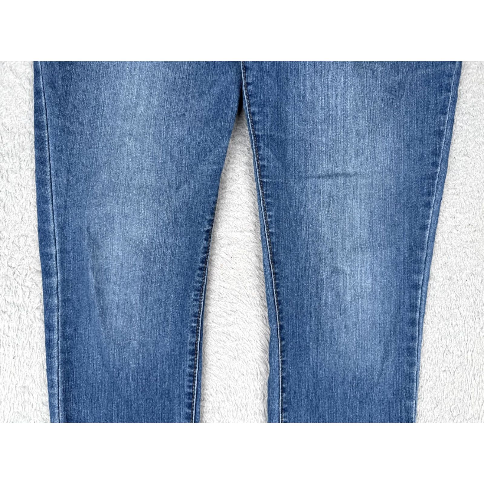 Old Navy Old Navy Jeans Womens 10 Blue Mid Rise Super Skinny Stretch Denim Five Pocket Jeans Size 32" / US 10 / IT 46 - 3 Thumbnail