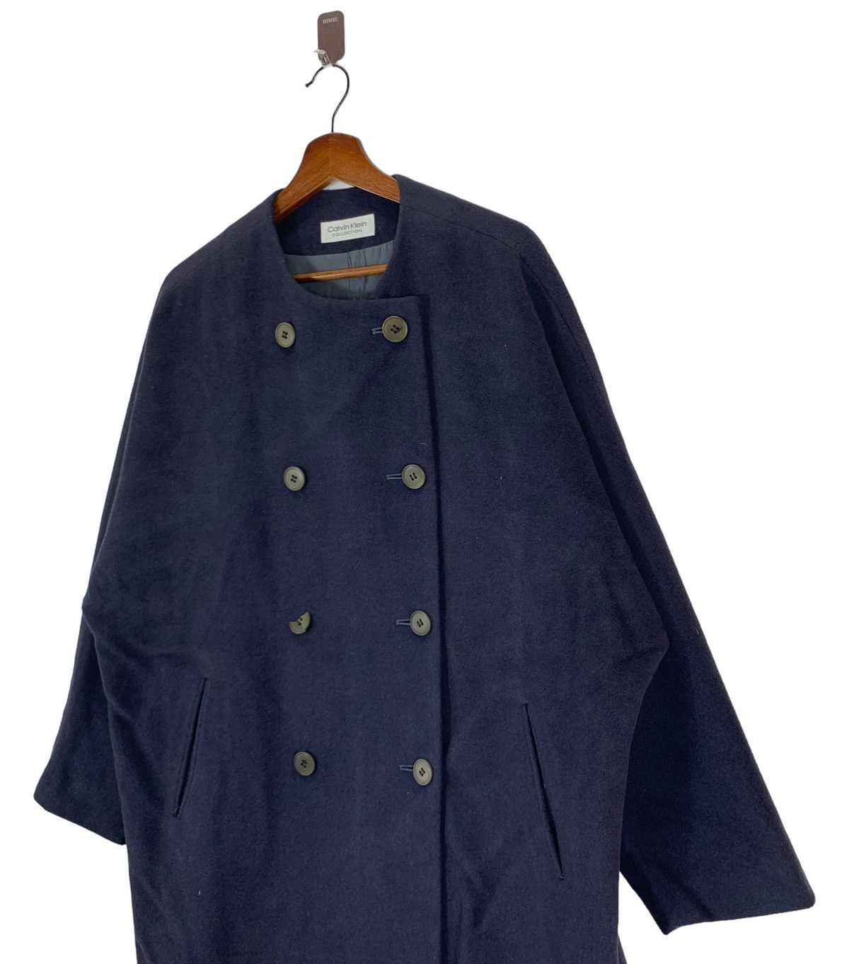 Calvin Klein DESIGNER CALVIN KLEIN COLLECTION WOOL BUTTON COAT Size US M / EU 48-50 / 2 - 3 Thumbnail