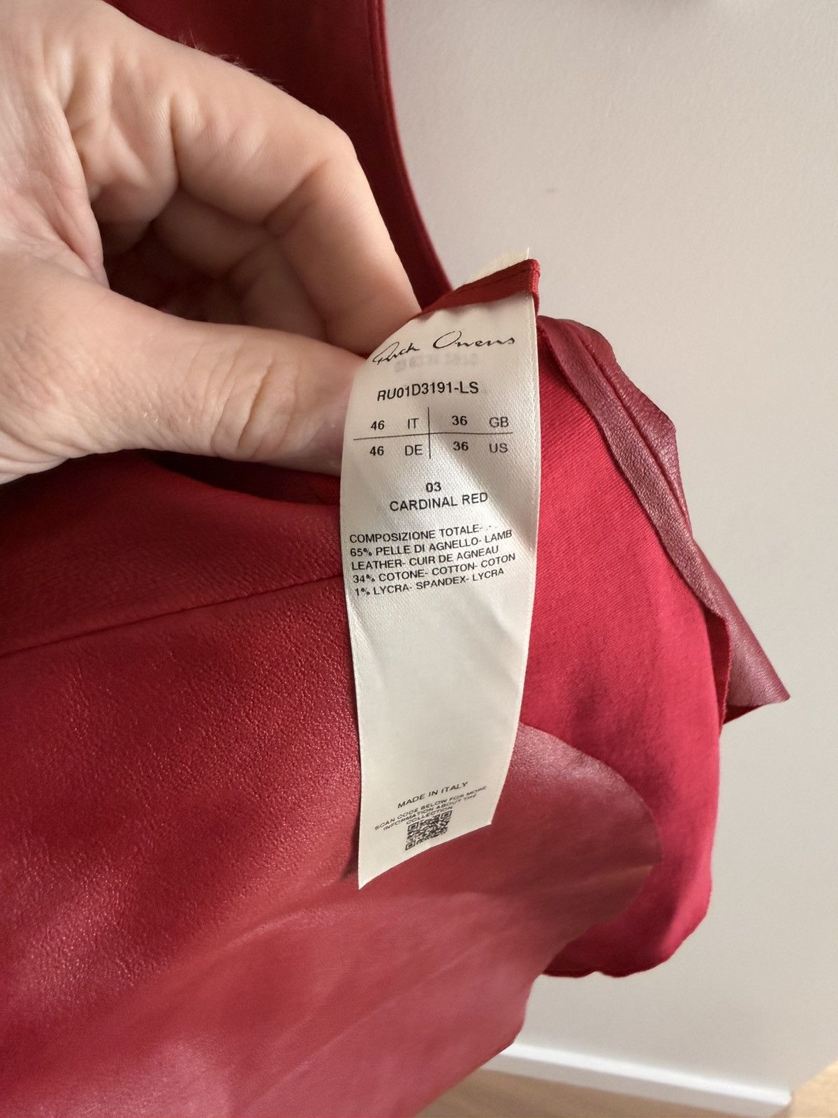 Rick Owens Rick Owens Lido SS24 Leather Tanktop Size 46 Size US S / EU 44-46 / 1 - 3 Thumbnail