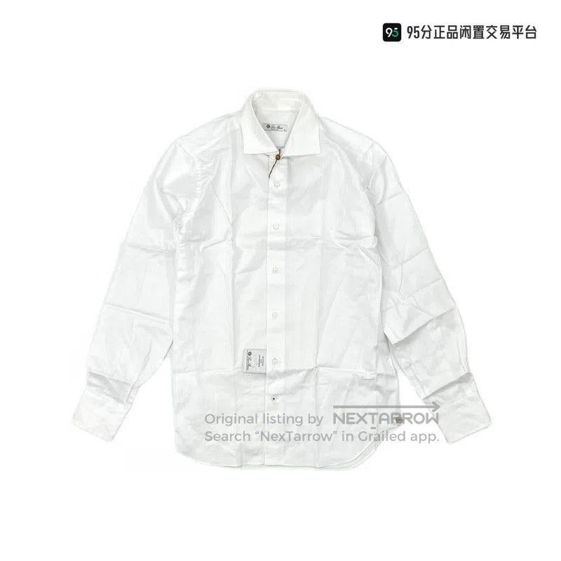 Loro Piana Loro Piana Men's Loose Linen Shirt White. Size US XXS / EU 40 - 5 Thumbnail