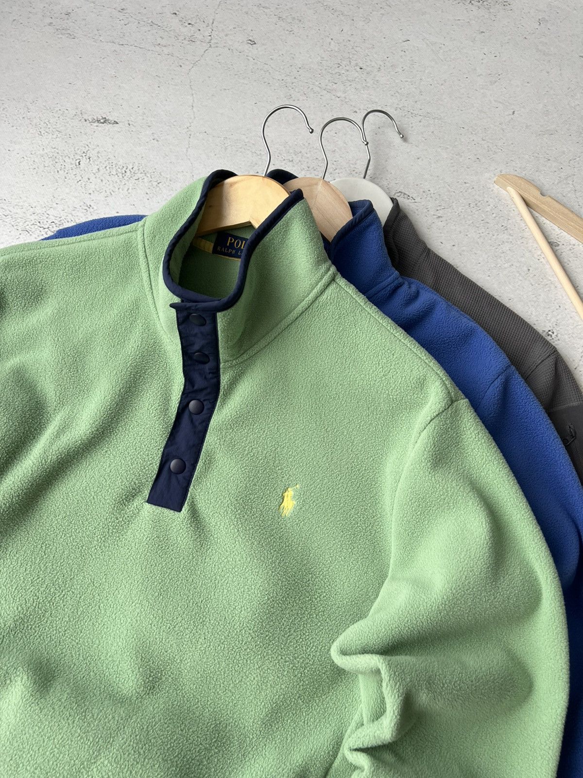 Polo Ralph Lauren 🟢 Vintage Ralph Lauren fleece pullover in green Rare Size M Size US M / EU 48-50 / 2 - 4 Thumbnail