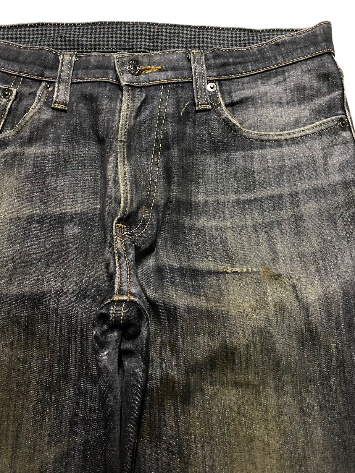 Japanese Brand Vintage Japanese Brand Edwin 403 Distressed Loose Jeans Size US 32 / EU 48 - 8 Thumbnail