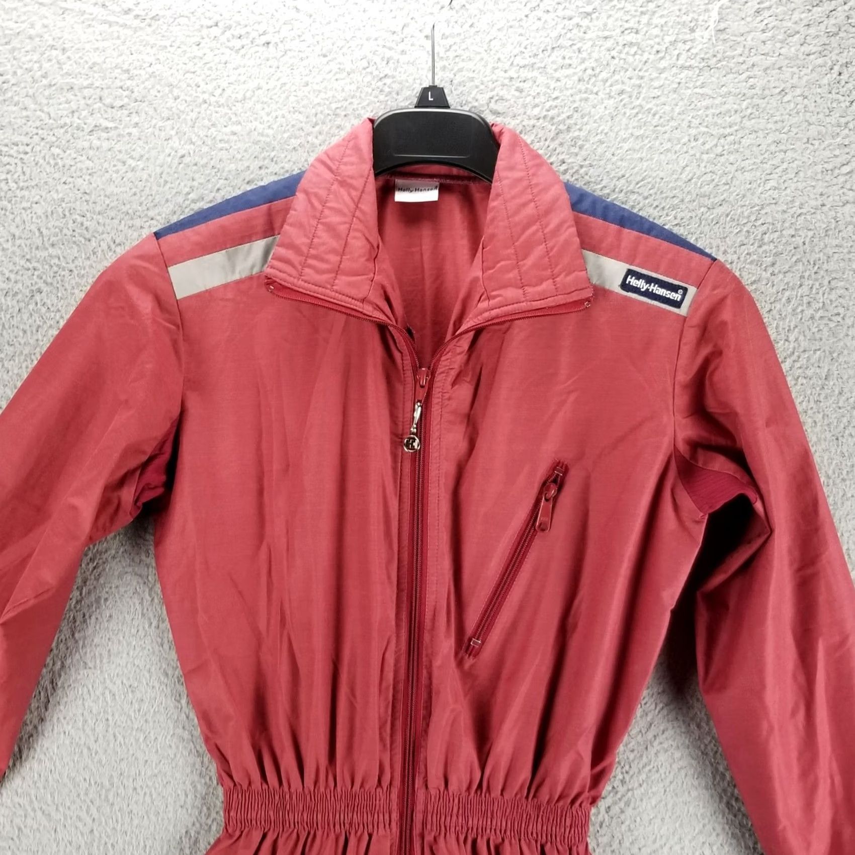 Helly Hansen VTG RARE Helly Hansen One Piece Full Sailing Suit Womens Medium Red Windbreaker Jacket (Sailing) Size M / US 6-8 / IT 42-44 - 3 Thumbnail