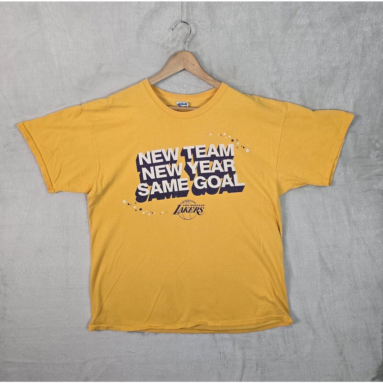 Gildan Los Angeles Lakers Shirt XL New Team New Year Same Goal Size US XL / EU 56 / 4 - 2 Thumbnail