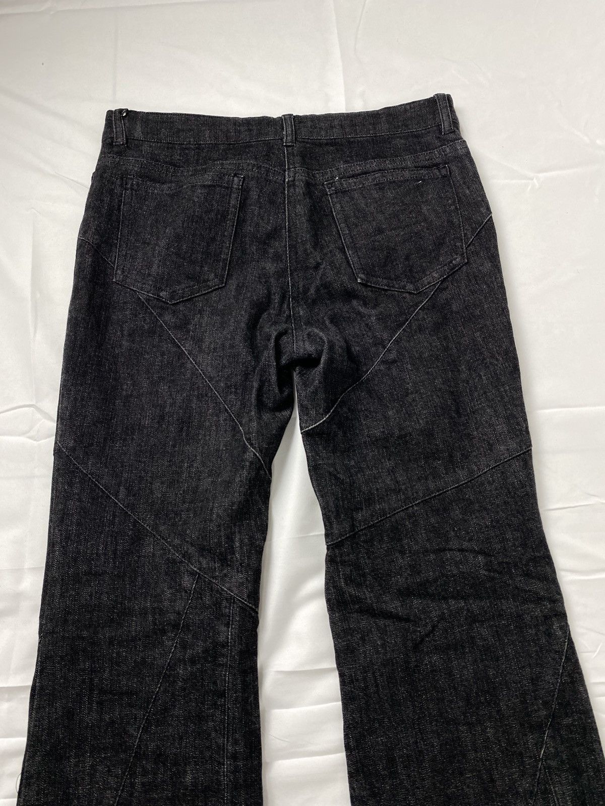 Tornado Mart L’est Rose Flared Lace Up Denim Pants like Tornado Mart Size US 28 / EU 44 - 12 Thumbnail