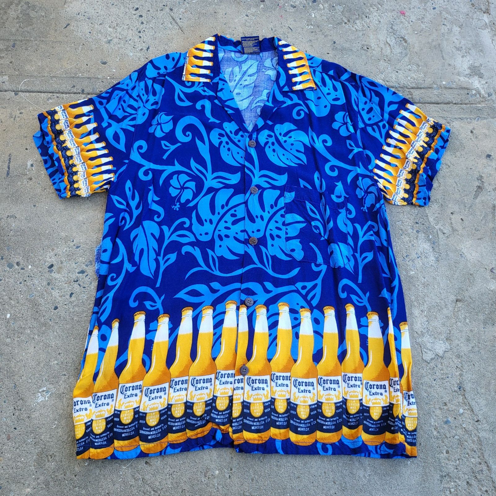 Other Corona Rayon Hawaiian Shirt Size XL Blue Mexican Beer Size US XL / EU 56 / 4 - 1 Thumbnail