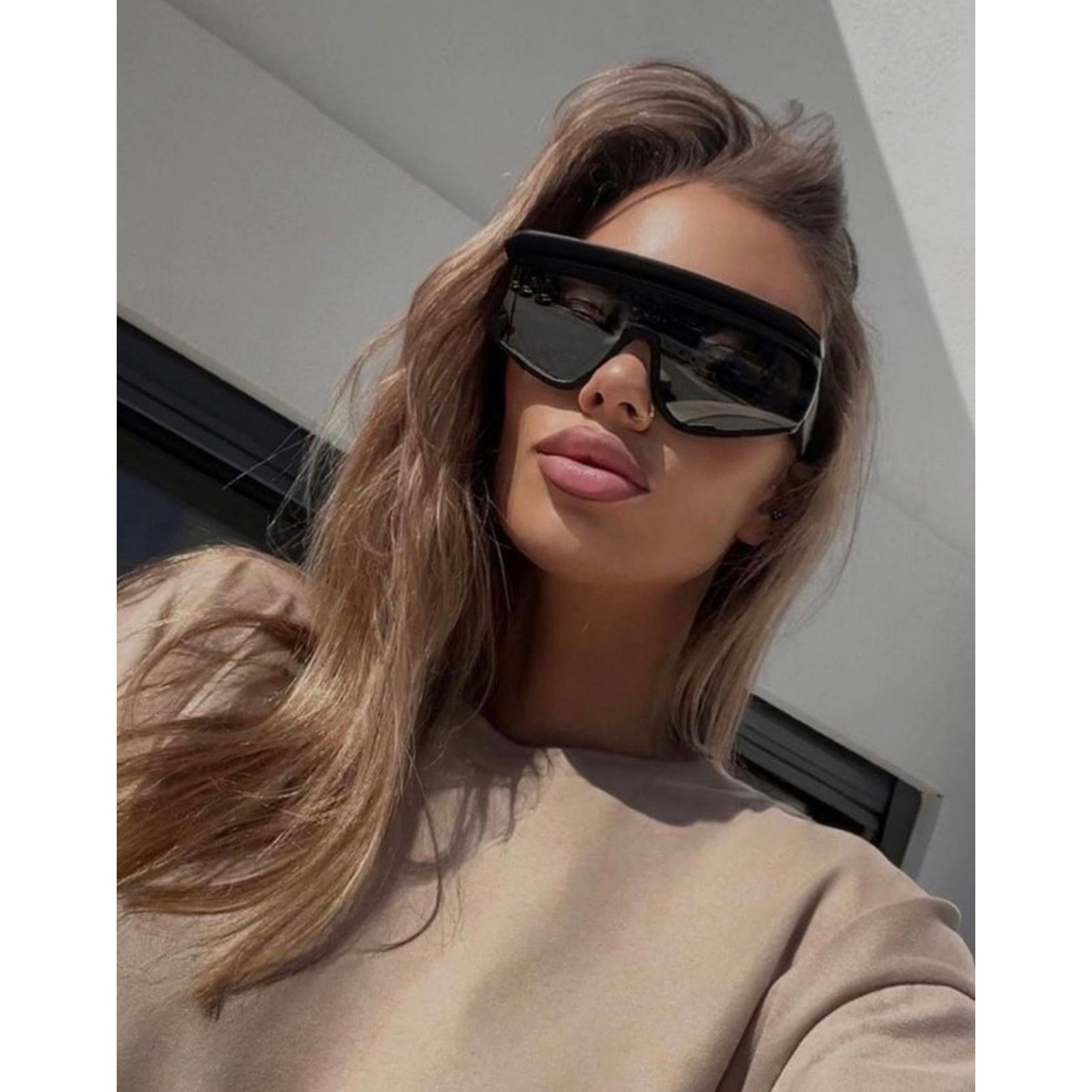 Dolce & Gabbana NEW Dolce & Gabbana DG6177 Black Logo Visor Sunglasses Size ONE SIZE - 1 Thumbnail