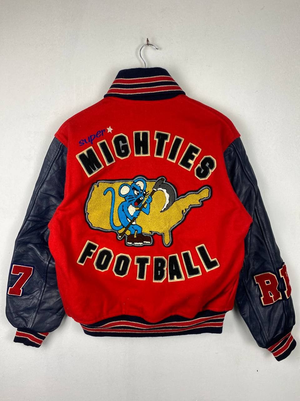 If Six Was Nine vintage mighties football varsity jacket leather sleeves Size US L / EU 52-54 / 3 - 9 Thumbnail