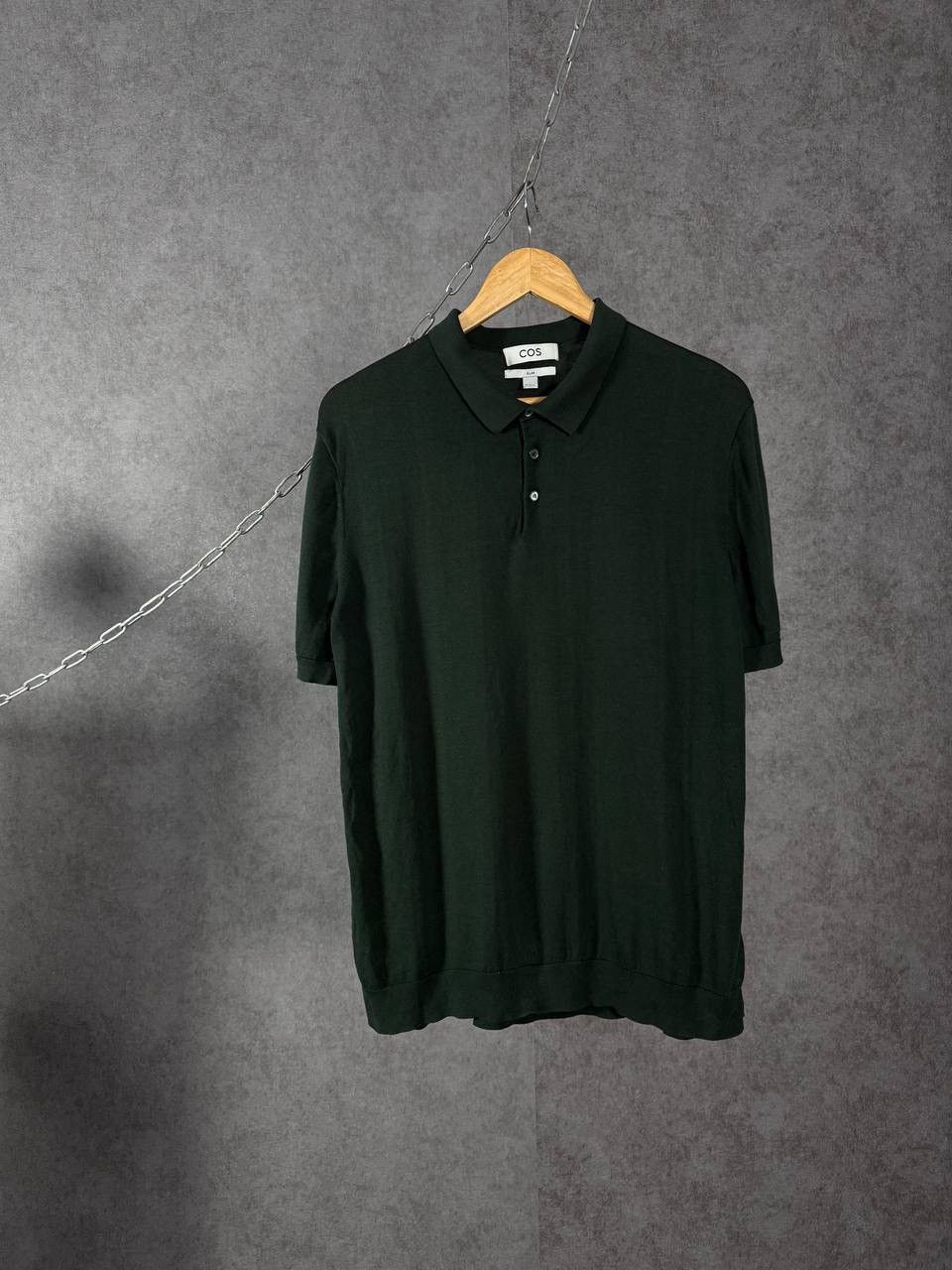 Cos COS designer silk polo tee Size US L / EU 52-54 / 3 - 1 Thumbnail
