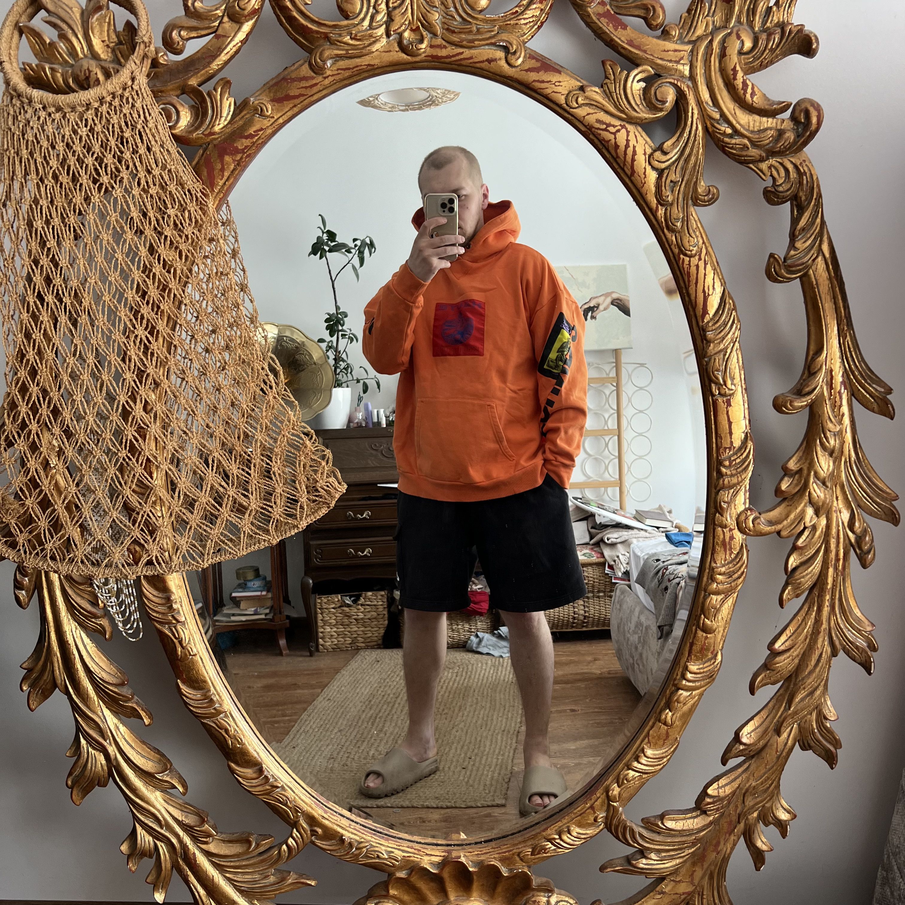 Diesel Diesel Haute Kultur Orange hoodie patched Y2K Size US XL / EU 56 / 4 - 3 Thumbnail
