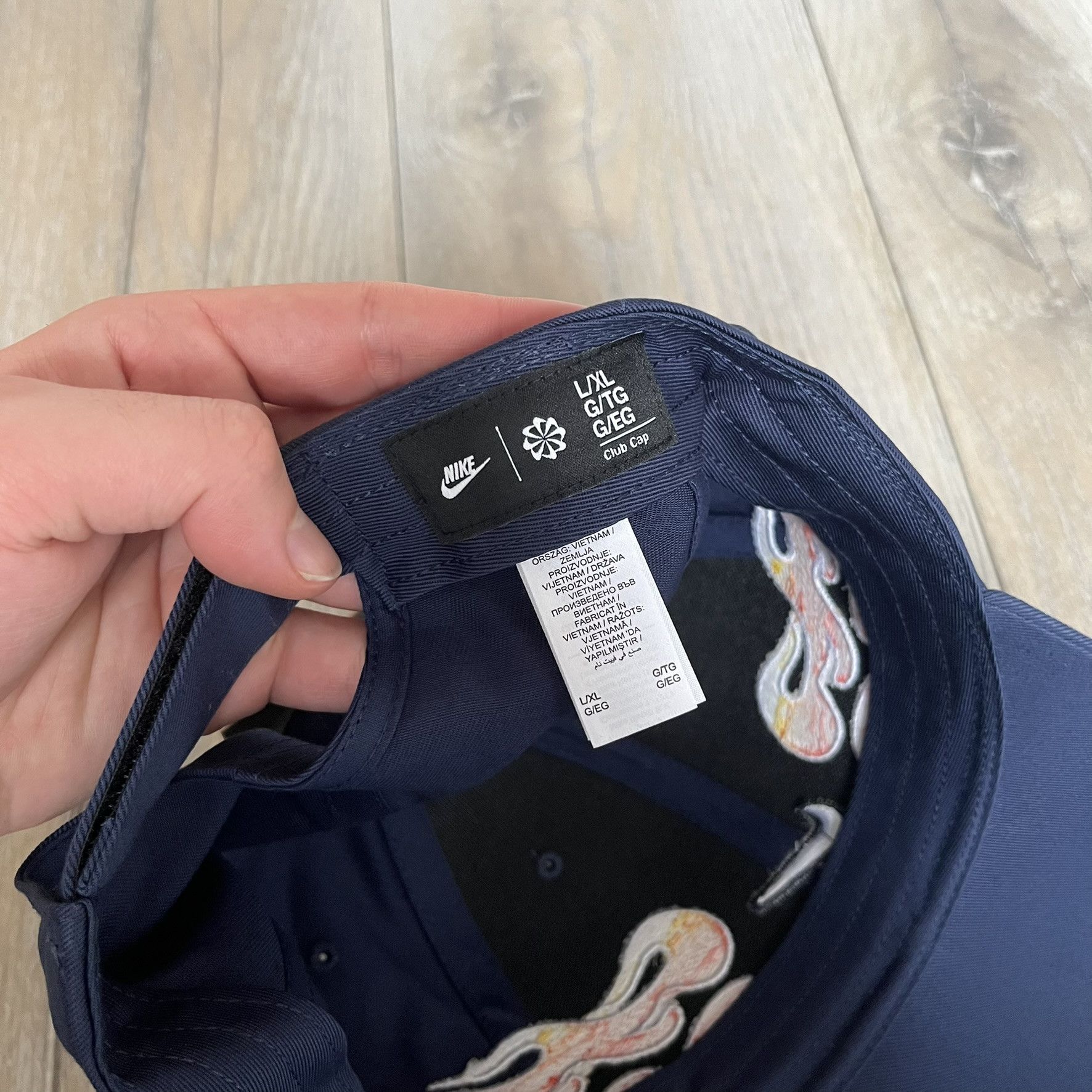 Nike Nike Club Semi-Structured OG Midnight Navy Flame Cap Large Size ONE SIZE - 8 Thumbnail
