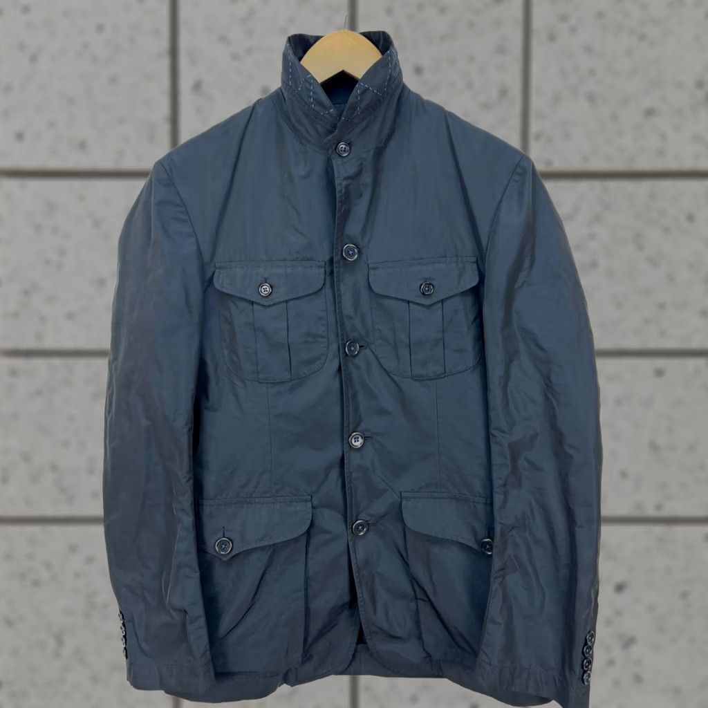 Vintage Holland Esquire Jacket Mens Nylon Blazer Light Size S Dark Blue Black Mixed Buttons Regular Fall Spring Shop Size 36R - 1 Thumbnail
