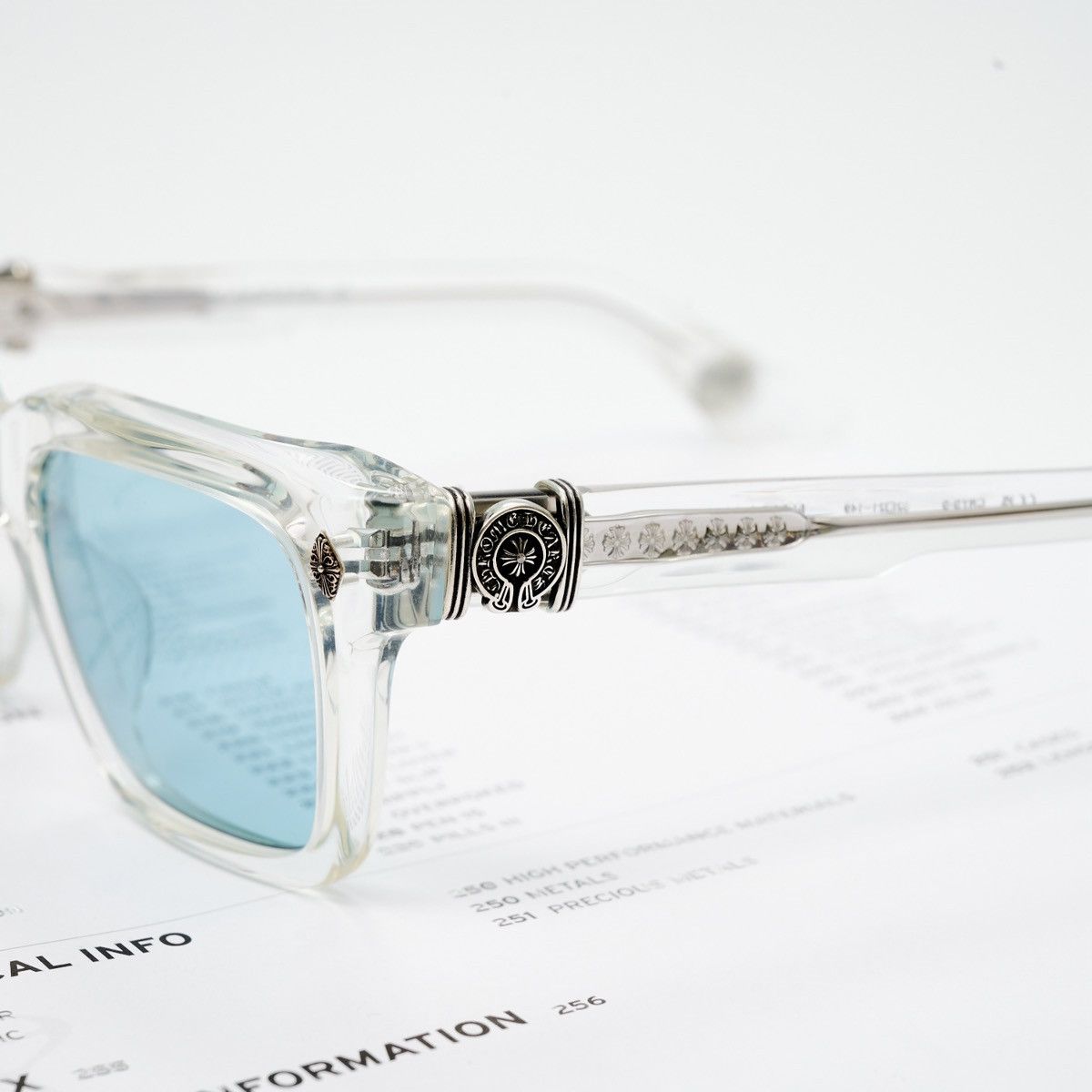 Chrome Hearts CHROME HEARTS HALLLAMANASS CRYSTAL SUNGLASSES Size ONE SIZE - 3 Thumbnail