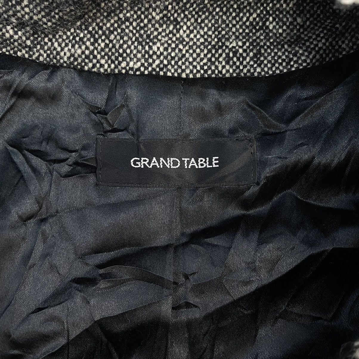 Japanese Brand GRAND TABLE Japanese Brand Wool Grey Tweed Blazer Coat Size S / US 4 / IT 40 - 3 Thumbnail