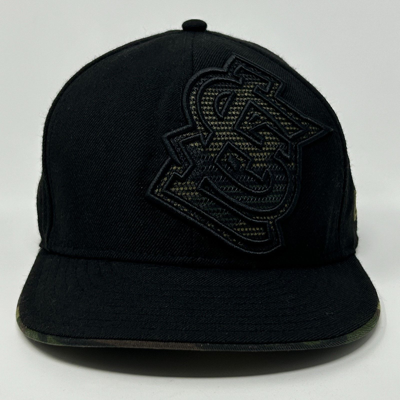 New Era St Louis Cardinals Hat Baseball Cap Army Camo Black 7 3/8 Size ONE SIZE - 1 Thumbnail