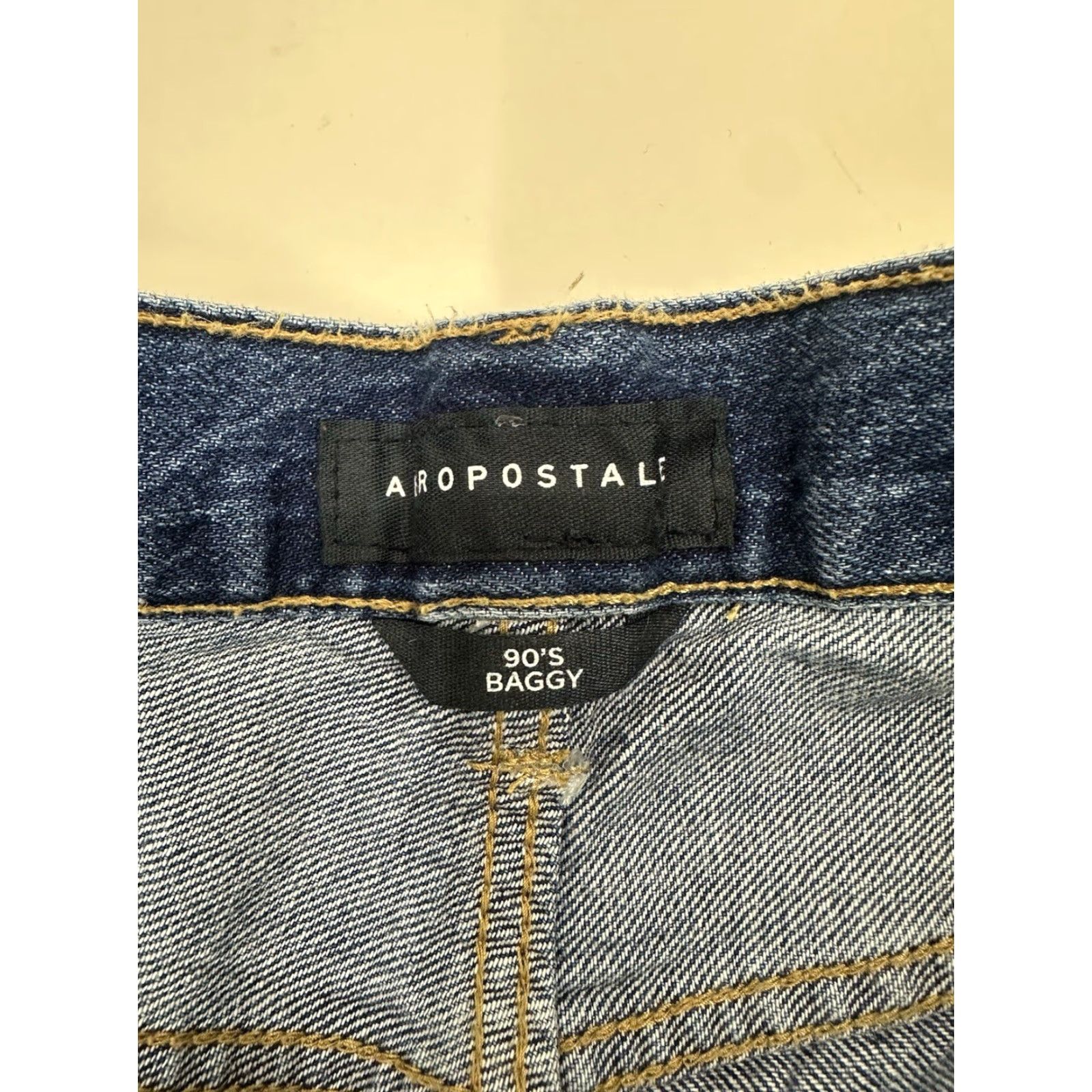 Vintage Aéropostale Womens Jeans Regular 2 Mid Distressed Baggy 90s Button Up Denim Blue Jeans Womens Size 26" / US 2 / IT 38 - 5 Thumbnail