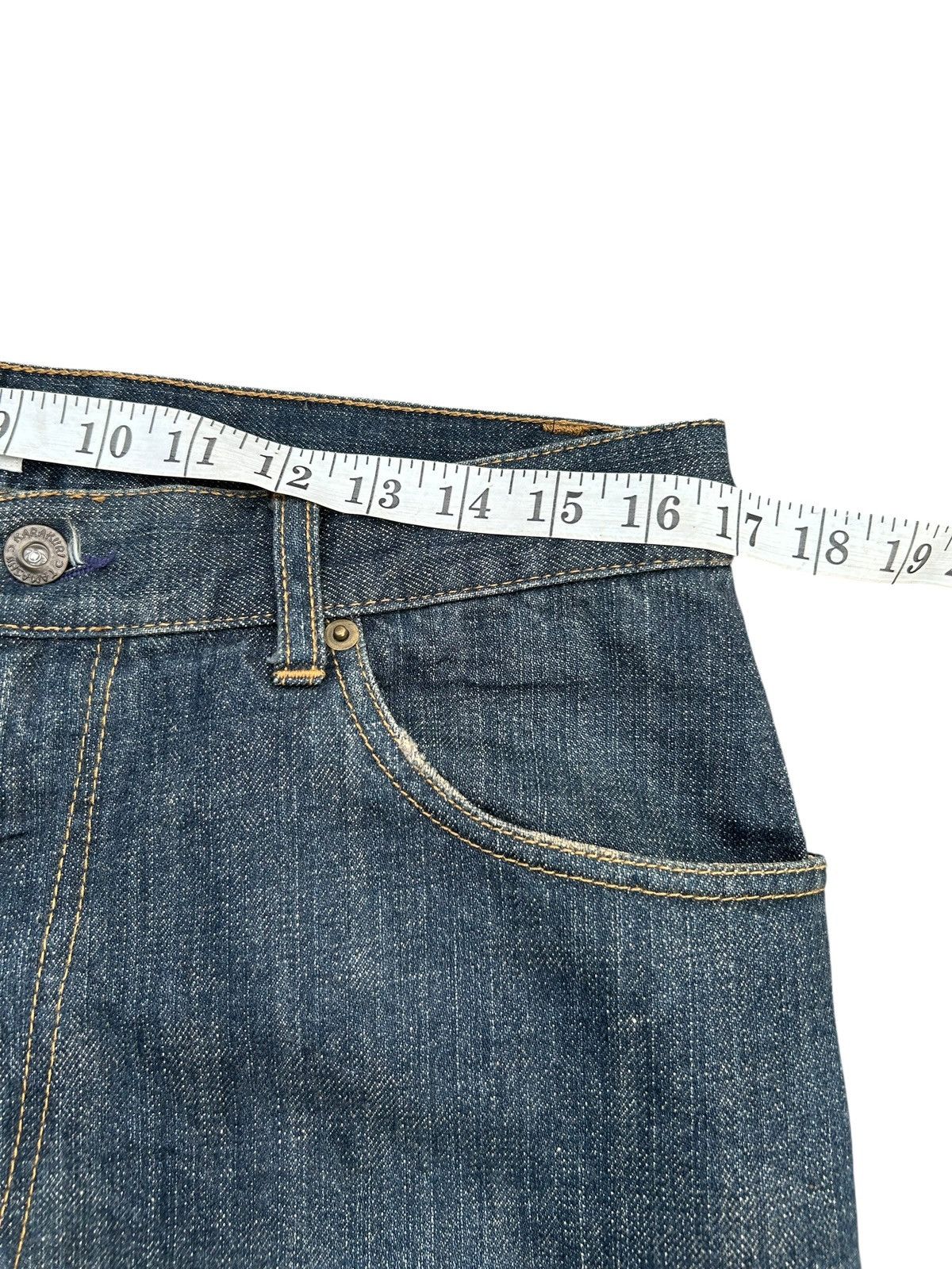 Kapital Karakuri Tamashii embroidery Rusty Japanese Denim Jeans Size US 34 / EU 50 - 15 Thumbnail