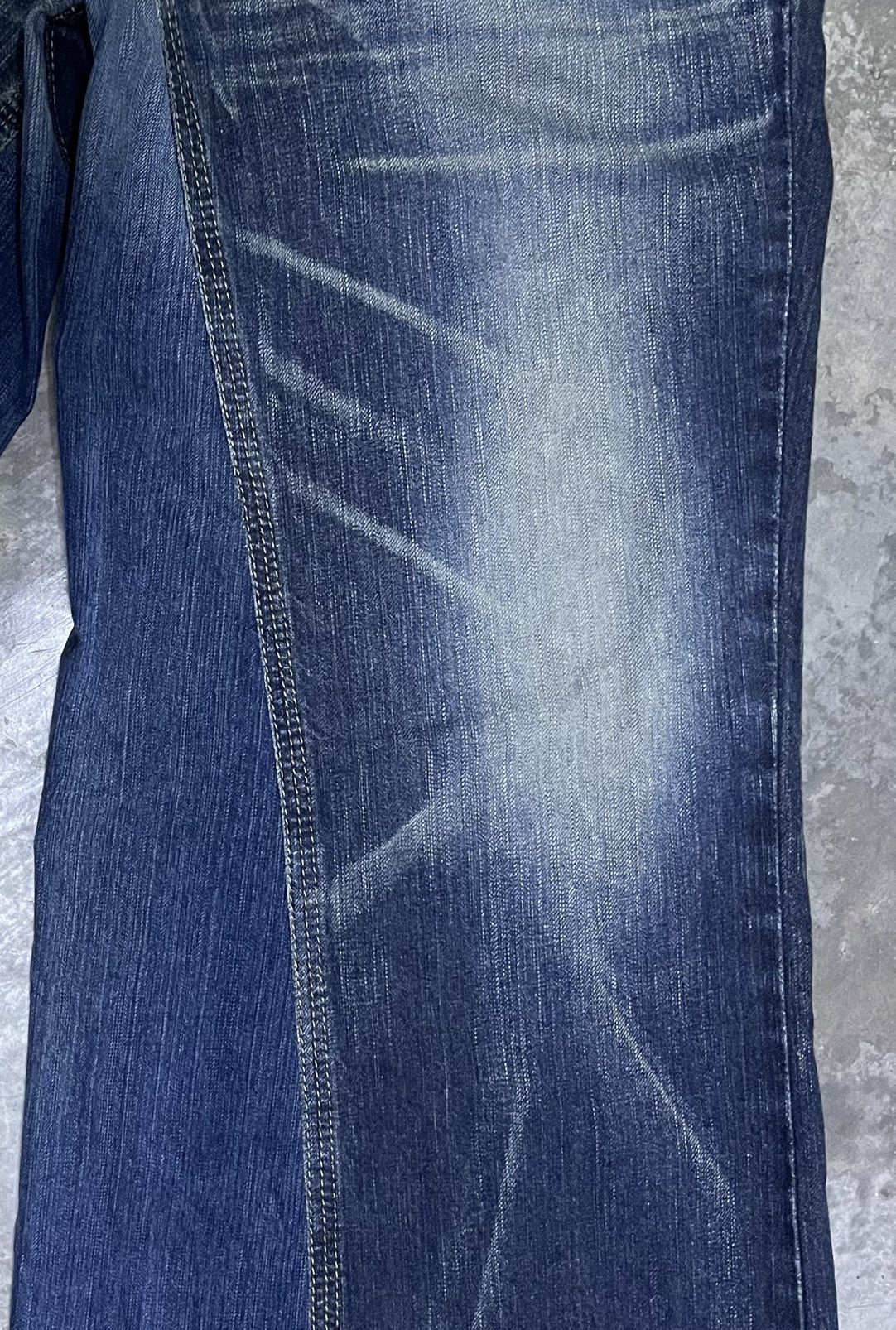 Edwin × Japanese Brand × Vintage Flare Jeans Japan Edwin Lightning Wash Bellbottom Size US 30 / EU 46 - 7 Thumbnail