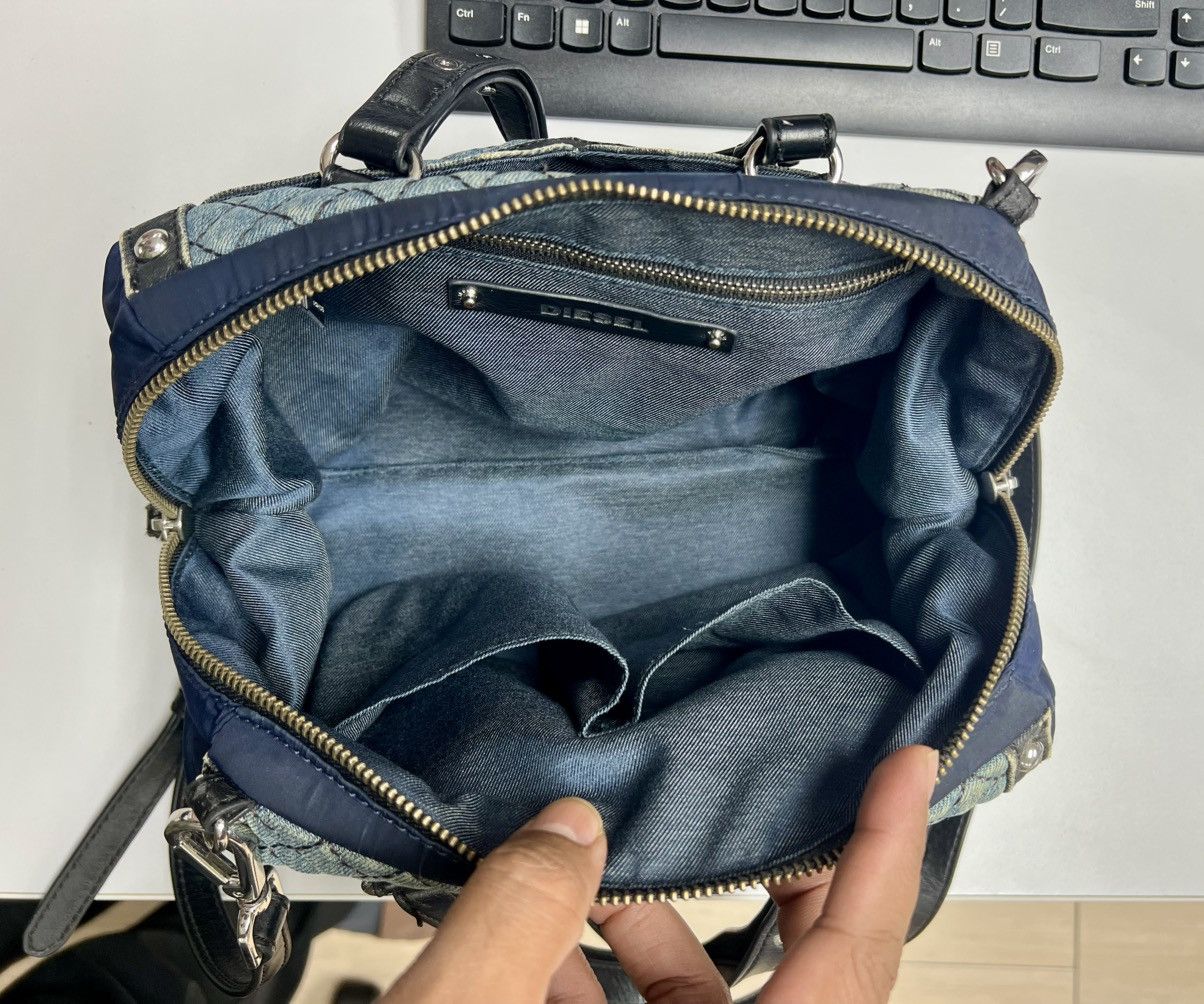 Diesel × Diesel Black Gold × Vintage Vintage Y2K Diesel Two Way Sling Crossbody Bag Size ONE SIZE - 15 Thumbnail