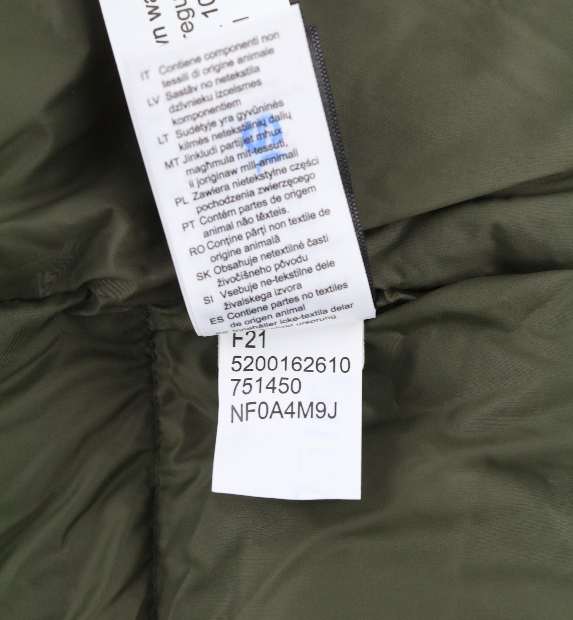 The North Face DIABLO M Green 700 Down Zipper Logo Puffer Jacket 80502 Size US M / EU 48-50 / 2 - 11 Thumbnail