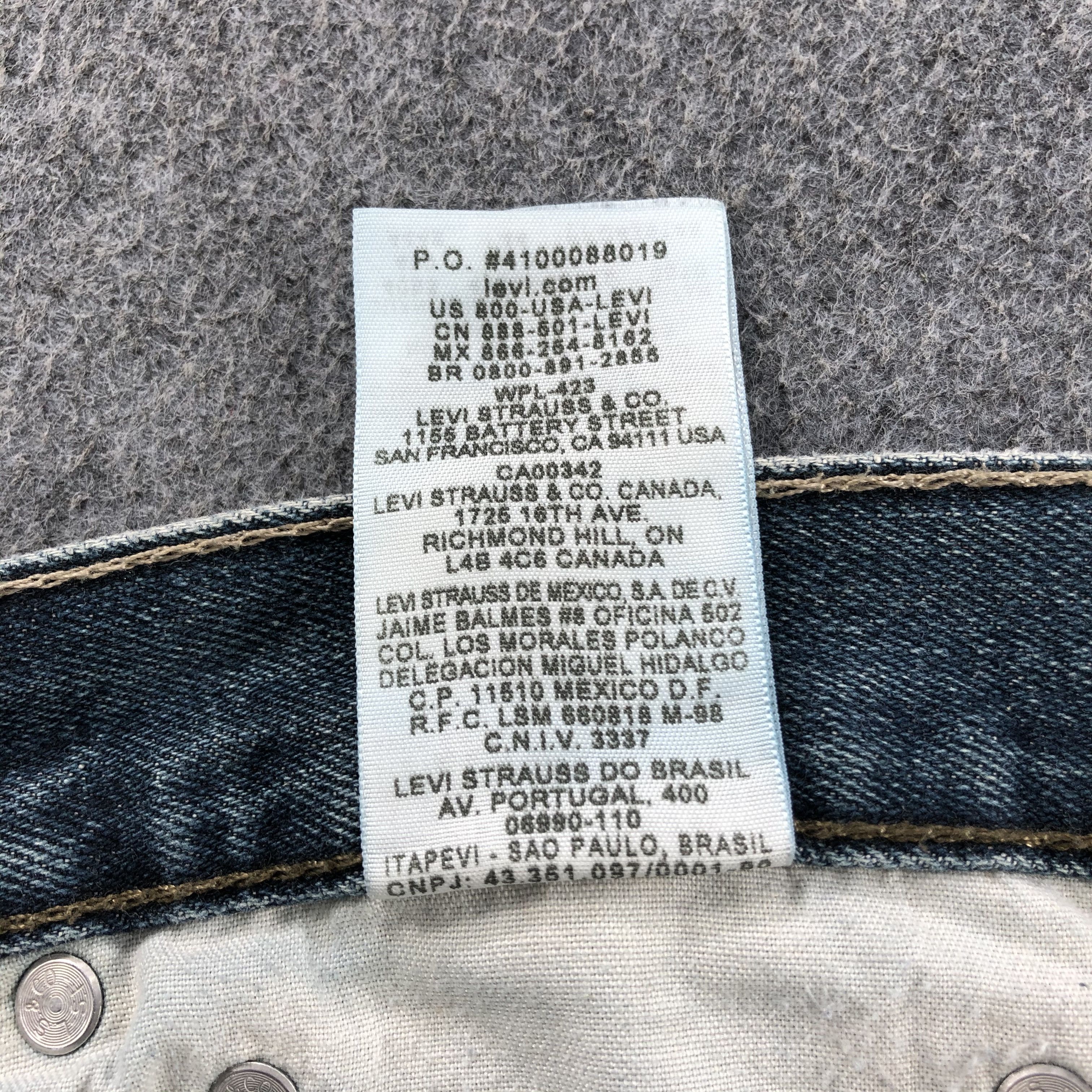 Levi's Vintage Blue Wash Levis 514 Jeans-JM1845 Size US 32 / EU 48 - 11 Thumbnail