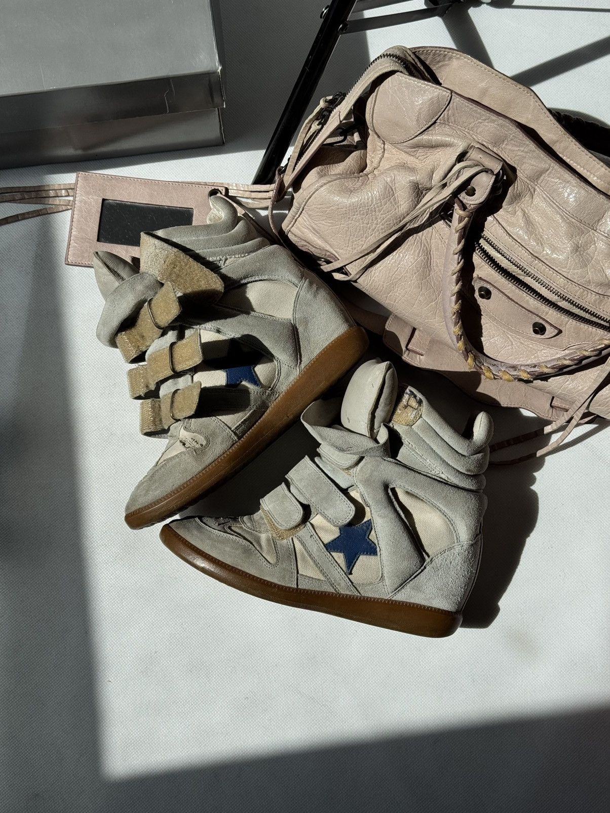 Isabel Marant Authentic Isabel Marant Etoile Bekett sneakers Suede Wedge Size US 7 / IT 37 - 4 Thumbnail