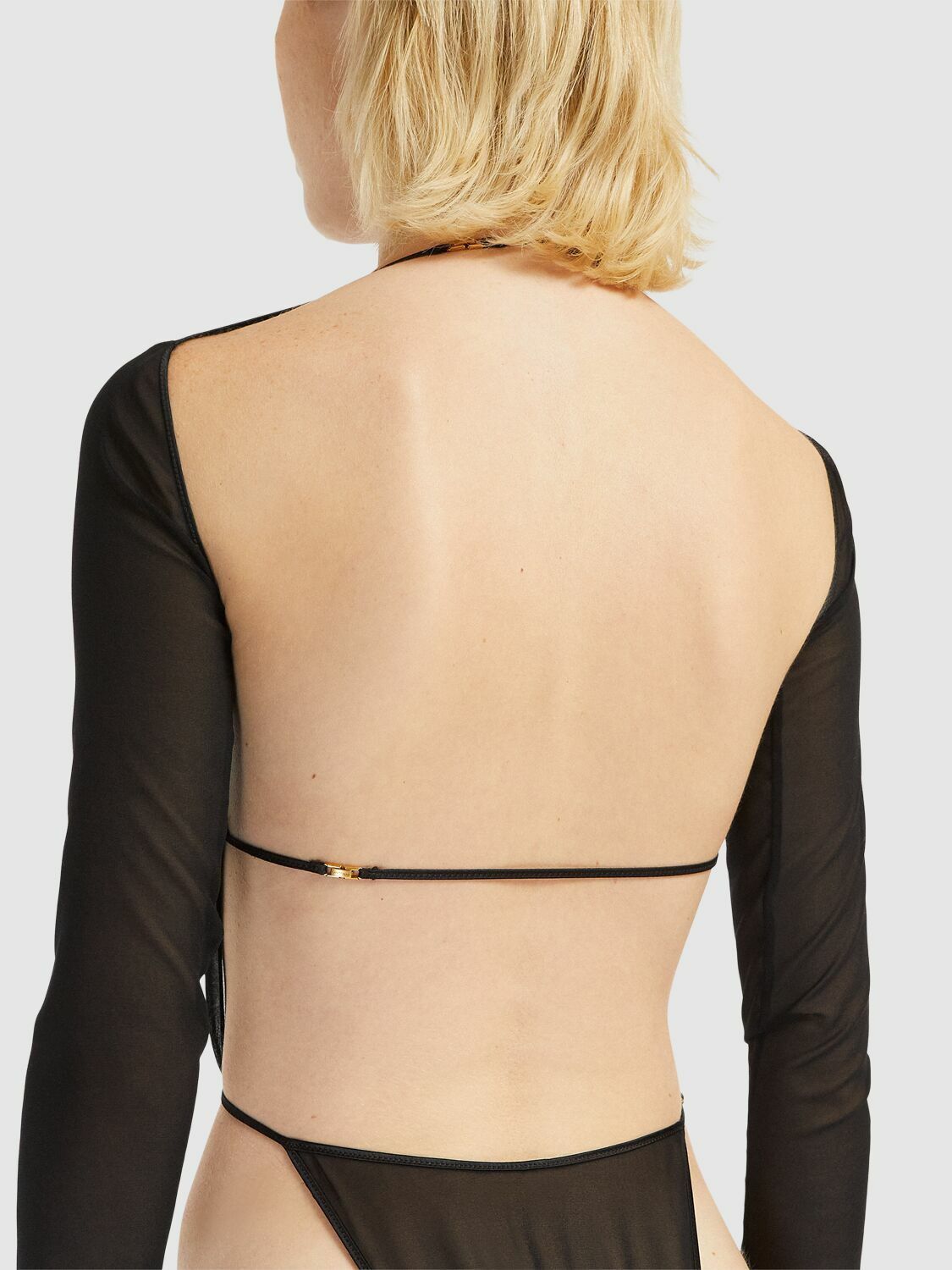 Saint Laurent Paris o1y0126 Bodysuit in Black Size L / US 10 / IT 46 - 4 Thumbnail