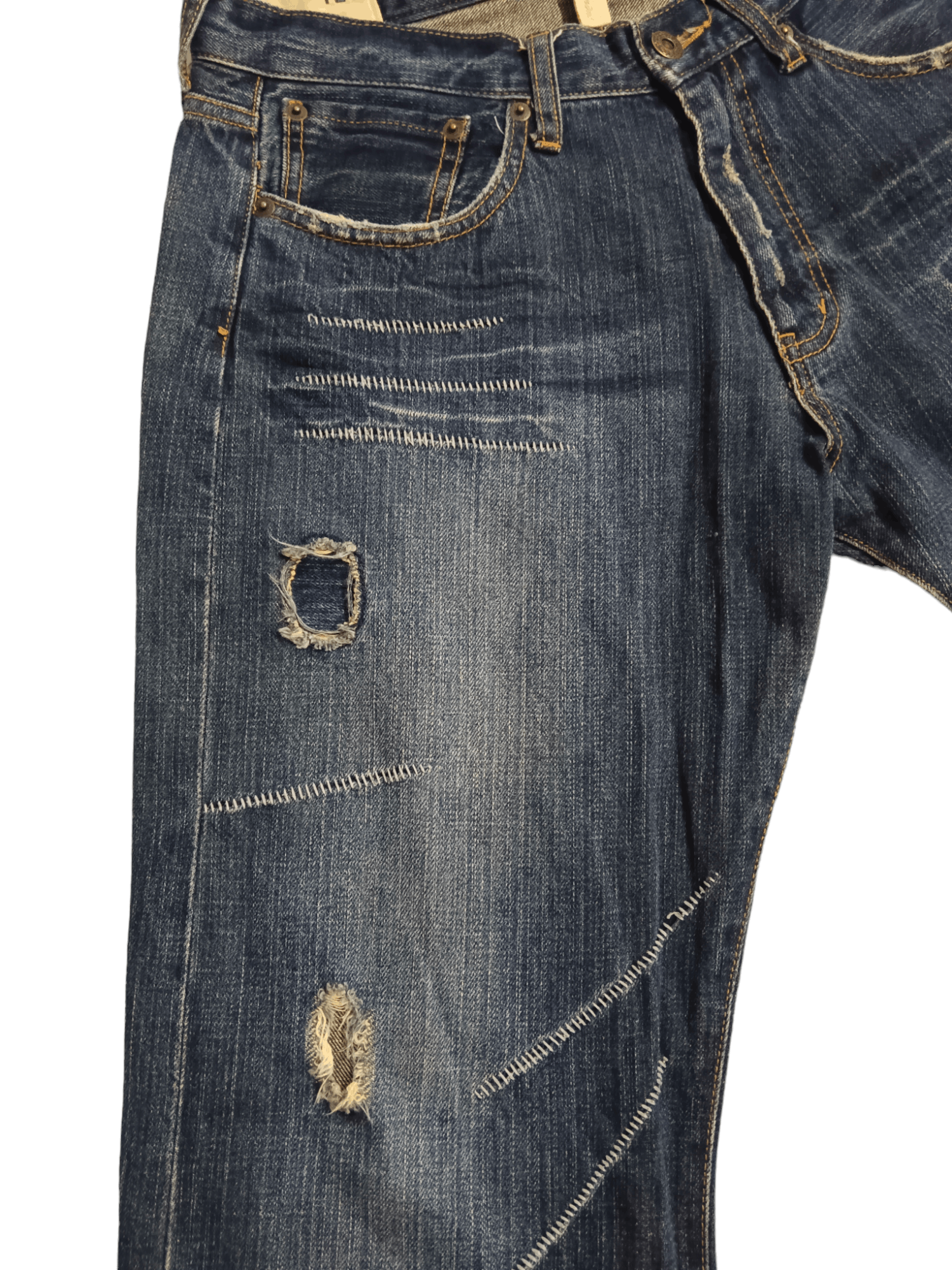 Japanese Brand Modish Style Punk Wide Leg Denim Size US 31 - 6 Thumbnail