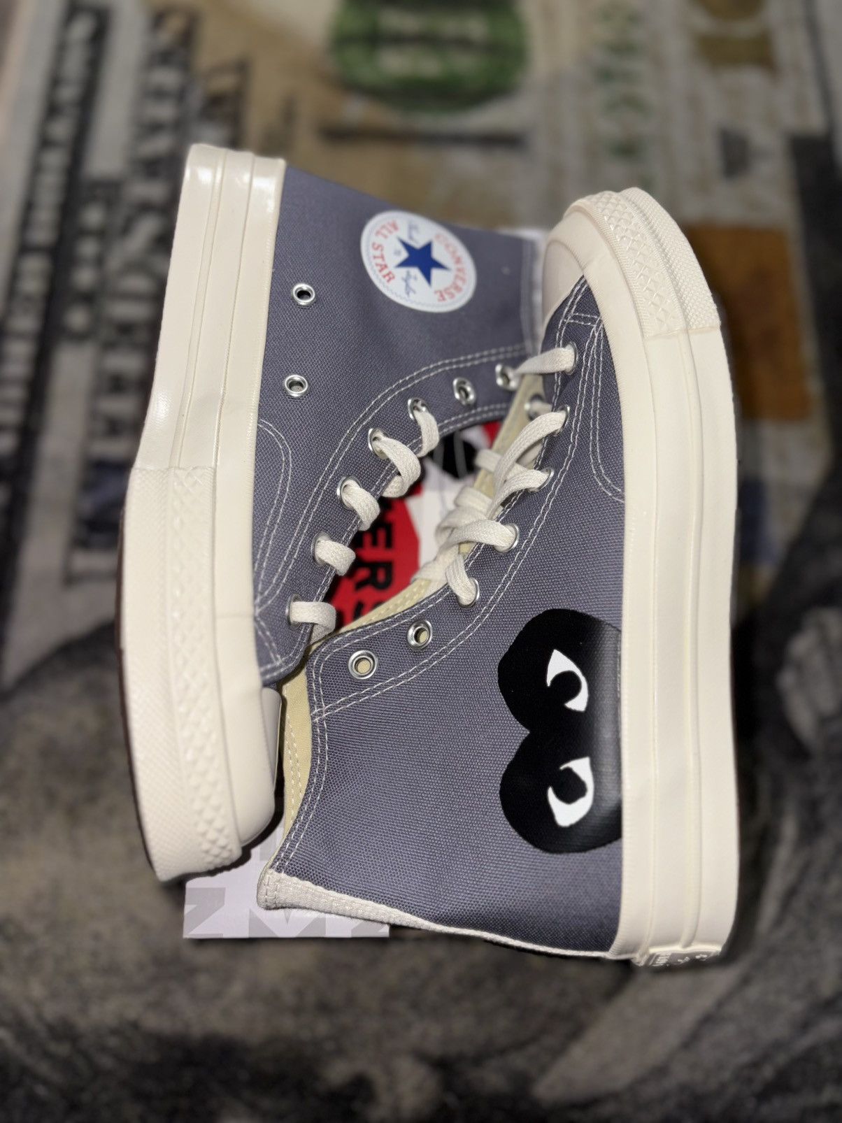 Comme des Garcons PLAY × Converse Converse Chuck Taylor All Star 70 High Comme Des Garcons Size US 7.5 / IT 37.5 - 2 Thumbnail