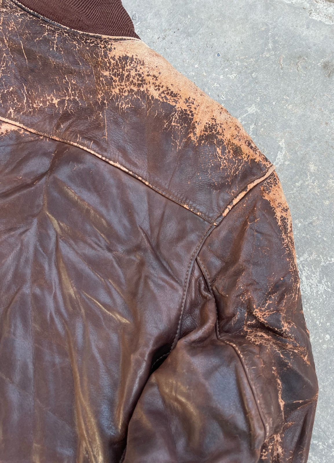 Golden Bear 🔥Vintage Golden Bear Genuine Leather Flight Bomber Jacket Size US M / EU 48-50 / 2 - 12 Thumbnail