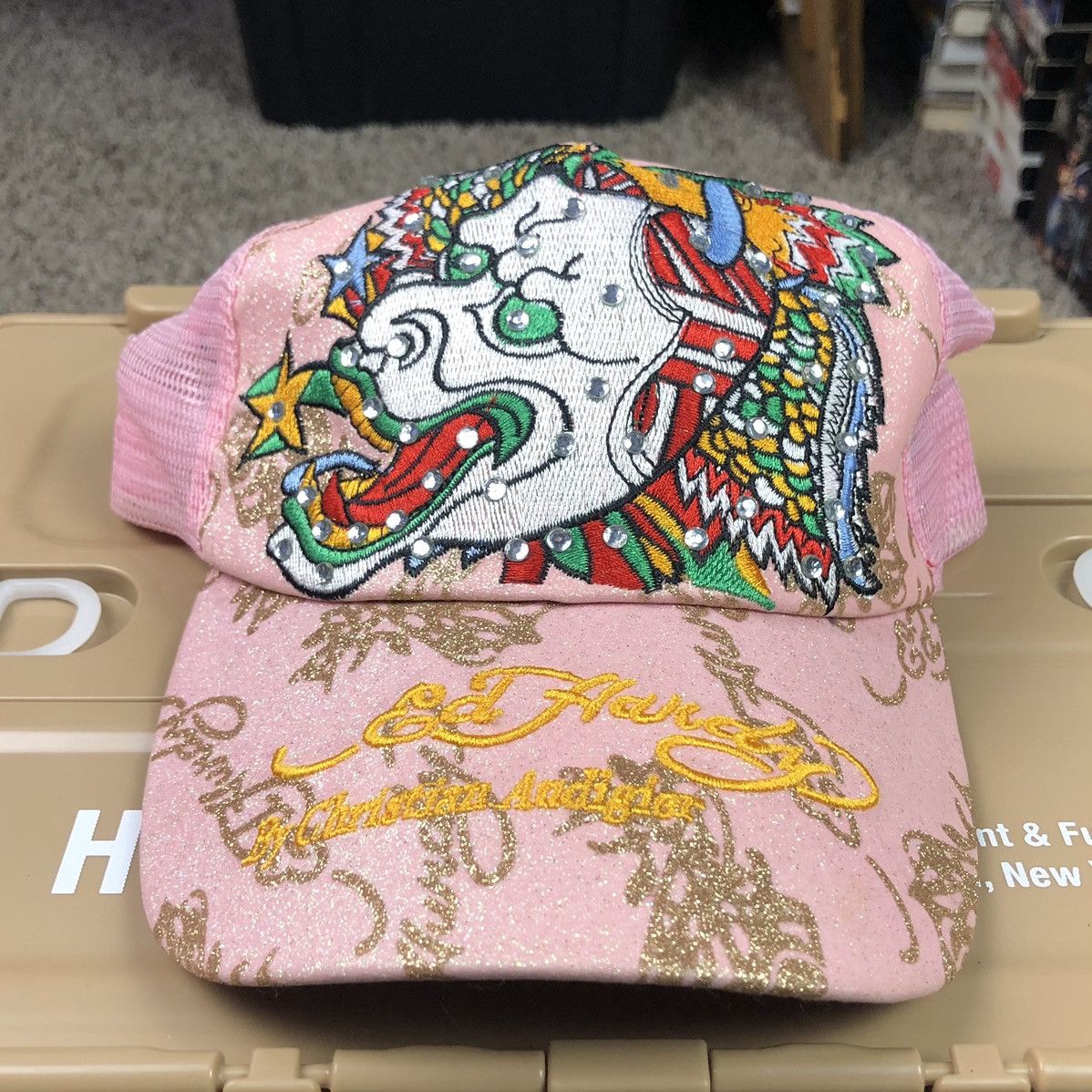 Ed Hardy Don Ed Hardy by Christian Audigier Colorful Mesh Trucker Hat ...