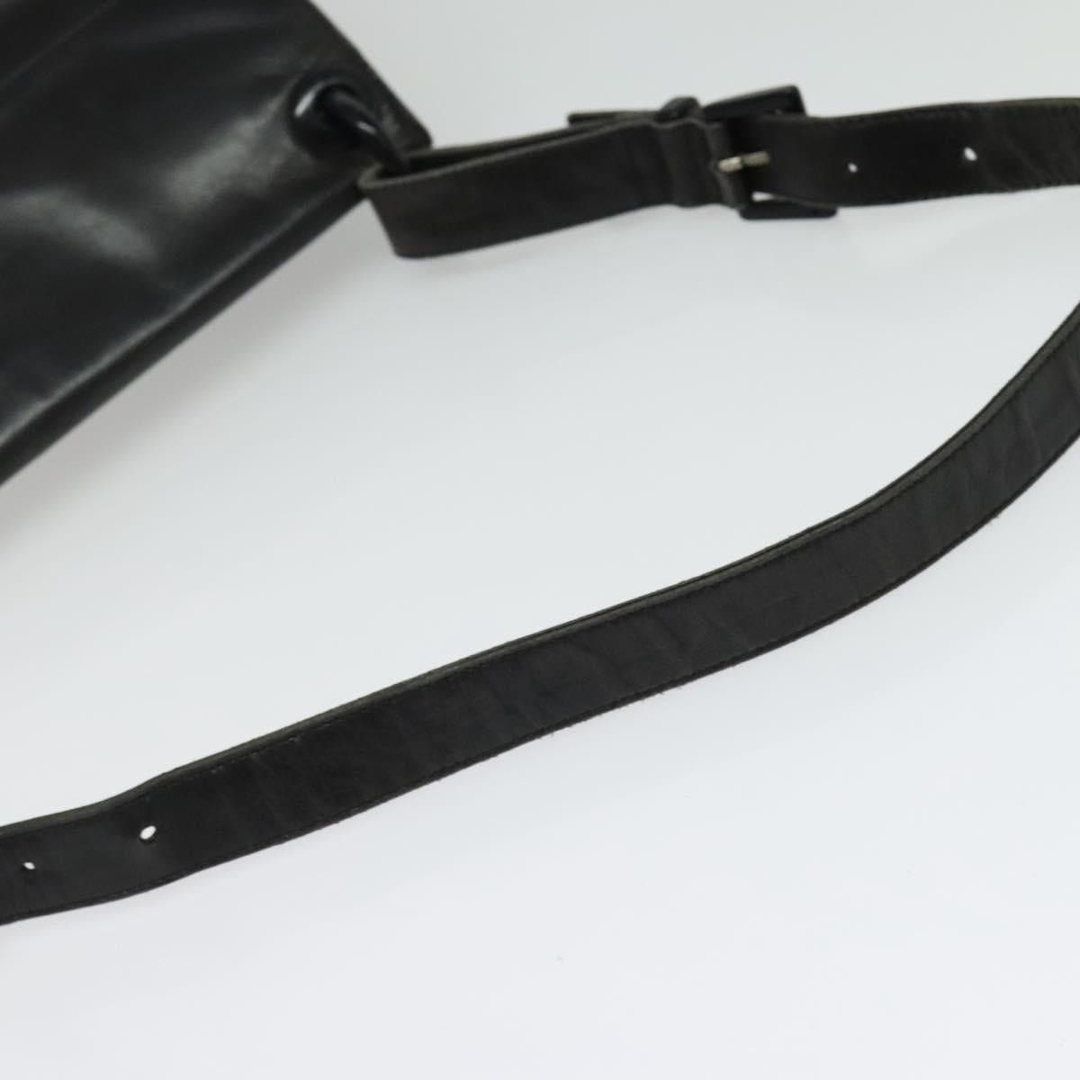 Prada PRADA Shoulder Bag Leather Black Silver Size ONE SIZE - 7 Thumbnail
