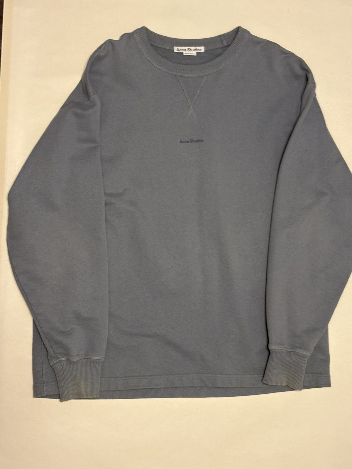 Acne Studios Acne Studio Logo Oversized Crewneck Size US S / EU 44-46 / 1 - 1 Thumbnail