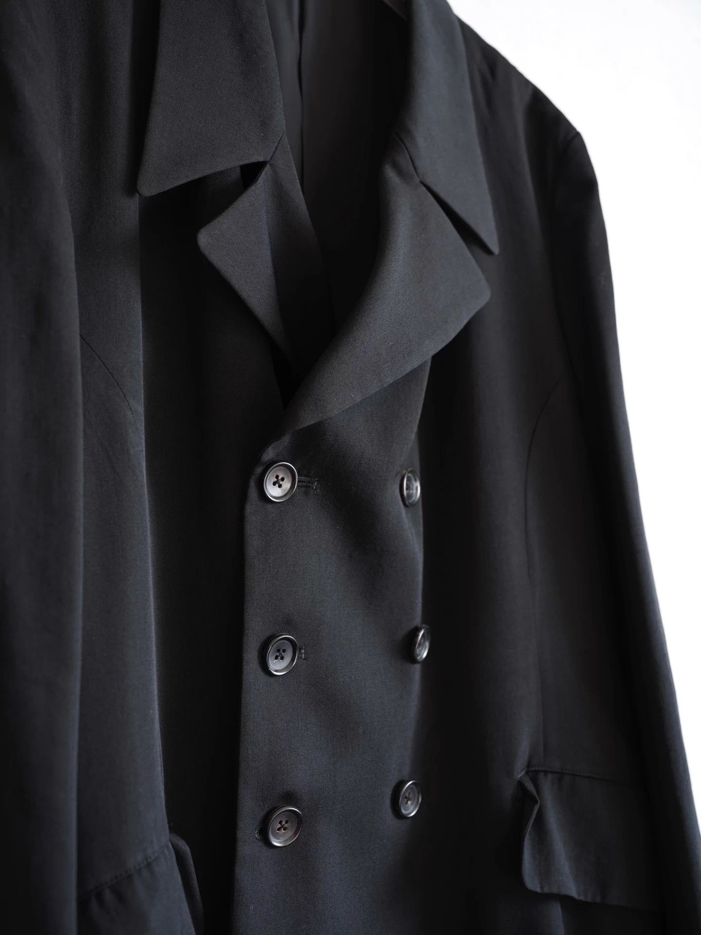 Yohji Yamamoto Yohji Yamamoto 11AW Black Double-Breasted Coat Sample Size US M / EU 48-50 / 2 - 4 Thumbnail