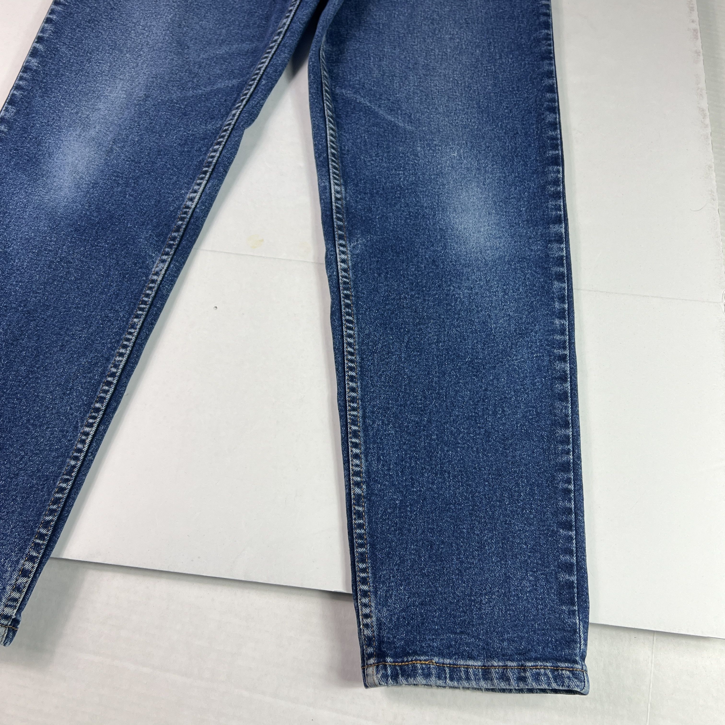 Levi's VTG 90s Levi's Jeans 550 Relaxed Tapered Blue Stretch Denim Size 30" / US 8 / IT 44 - 7 Thumbnail