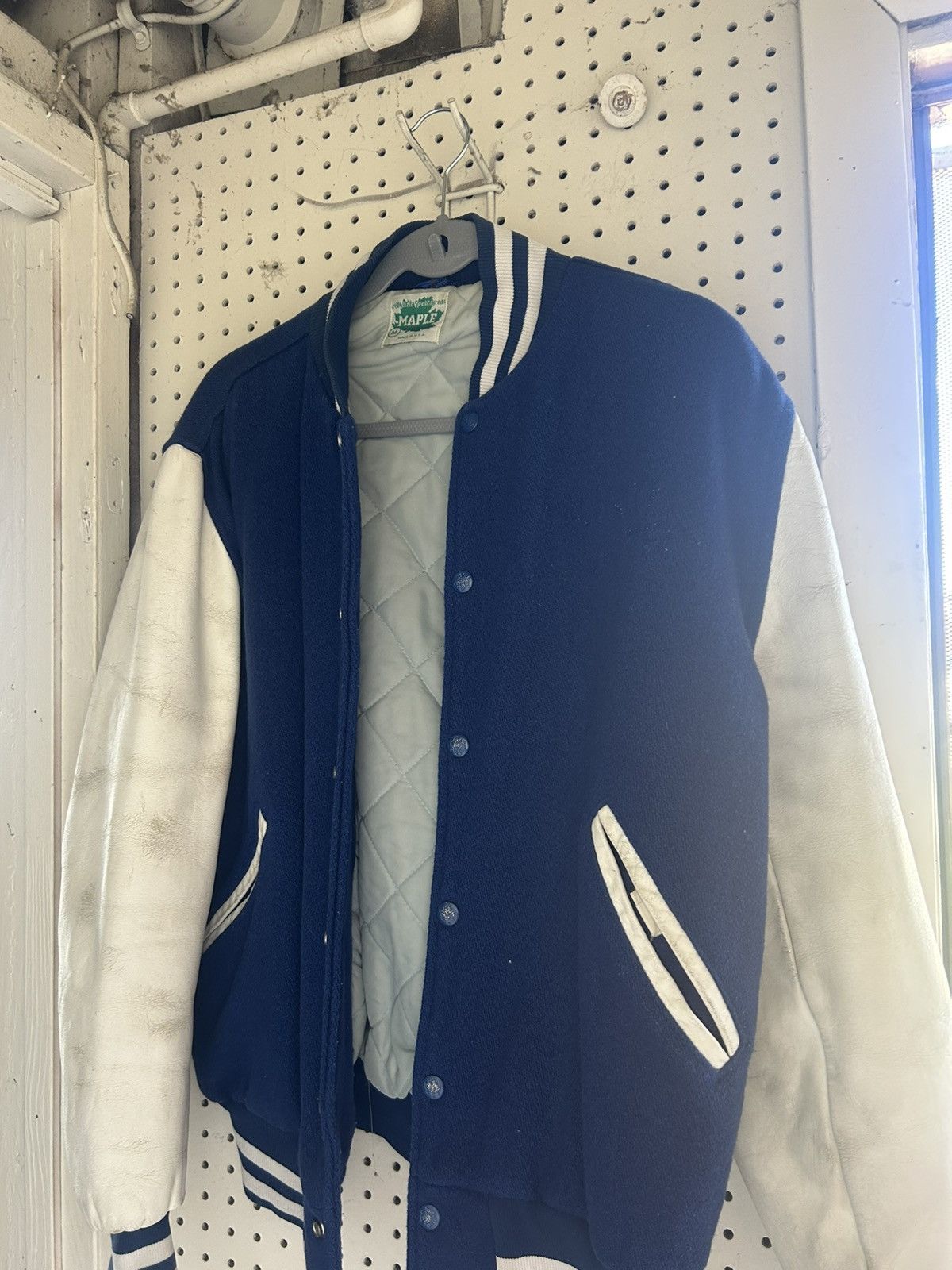 Other Vintage Maple Athletic Varsity Jacket Wool Leather USA M Size US M / EU 48-50 / 2 - 1 Thumbnail