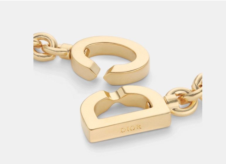 Dior o1w1db11224 Size: OS / CD Lock Necklace in Gold Size ONE SIZE - 2 Thumbnail