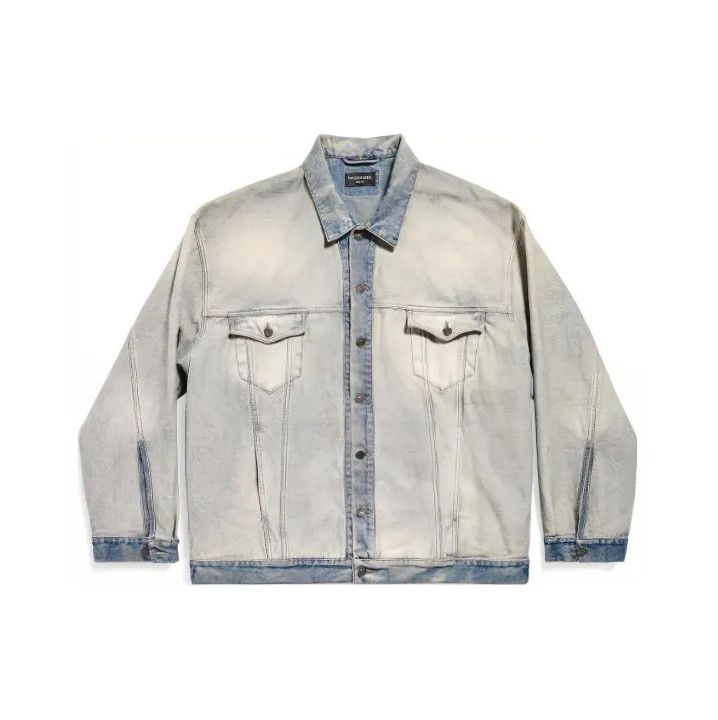 Balenciaga Balenciaga Vintage Logo Denim Jacket for Unisex Size US M / EU 48-50 / 2 - 1 Thumbnail