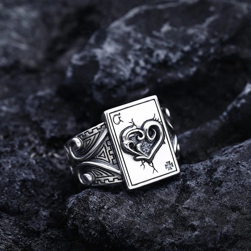 Streetwear × Very Rare × Vintage Ace of Spades Playing Cards Ring | Grailed