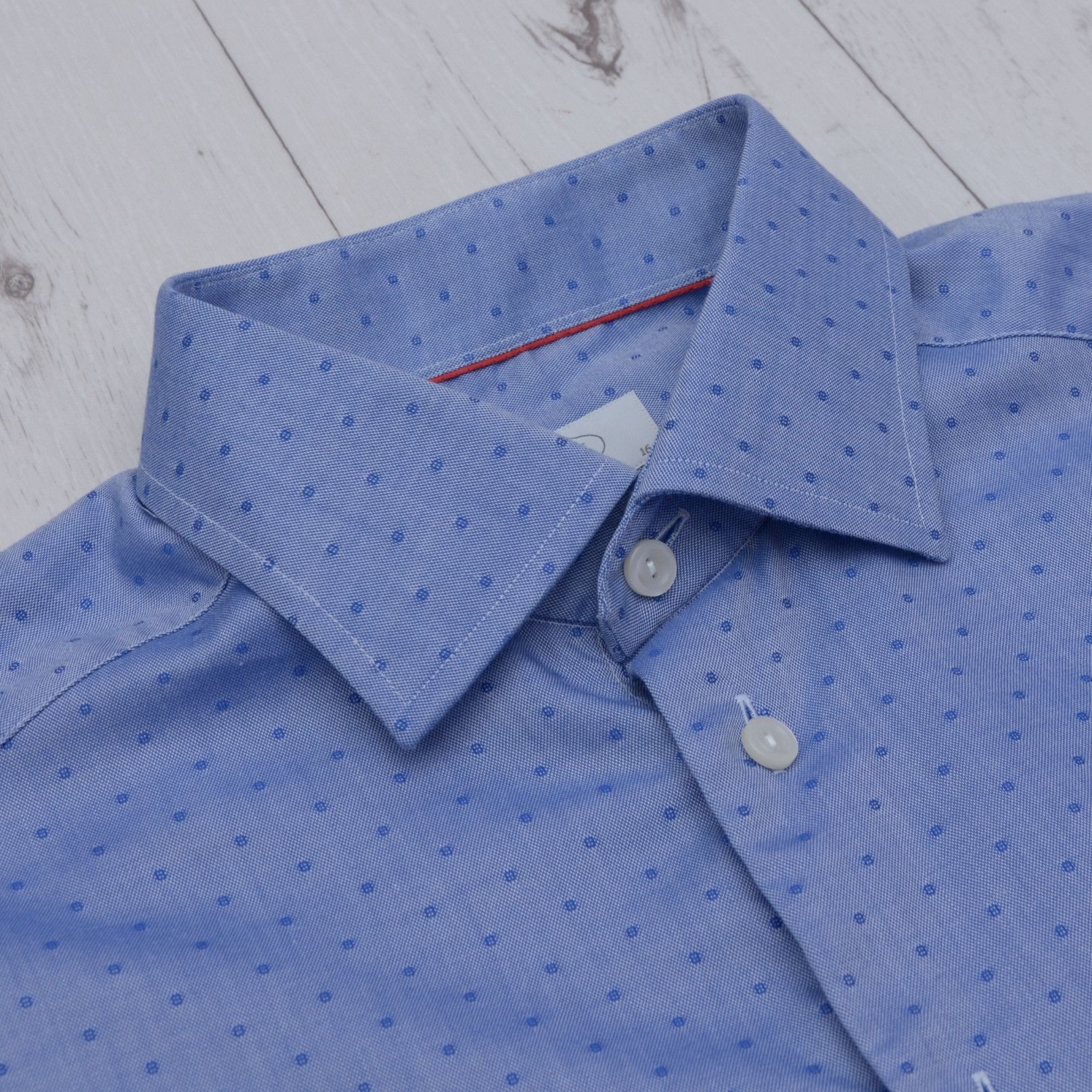 Eton Eton Contemporary Shirt Navy Blue Polka Dot size 41 Slim Size US L / EU 52-54 / 3 - 5 Thumbnail
