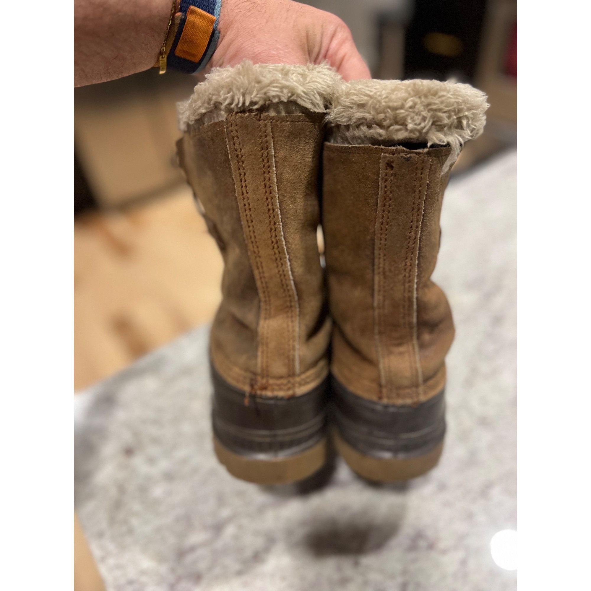 SOREL Sorel Steel Shank Leather Made in USA Winter Boots - Size 11 Size US 11 / EU 44 - 4 Thumbnail