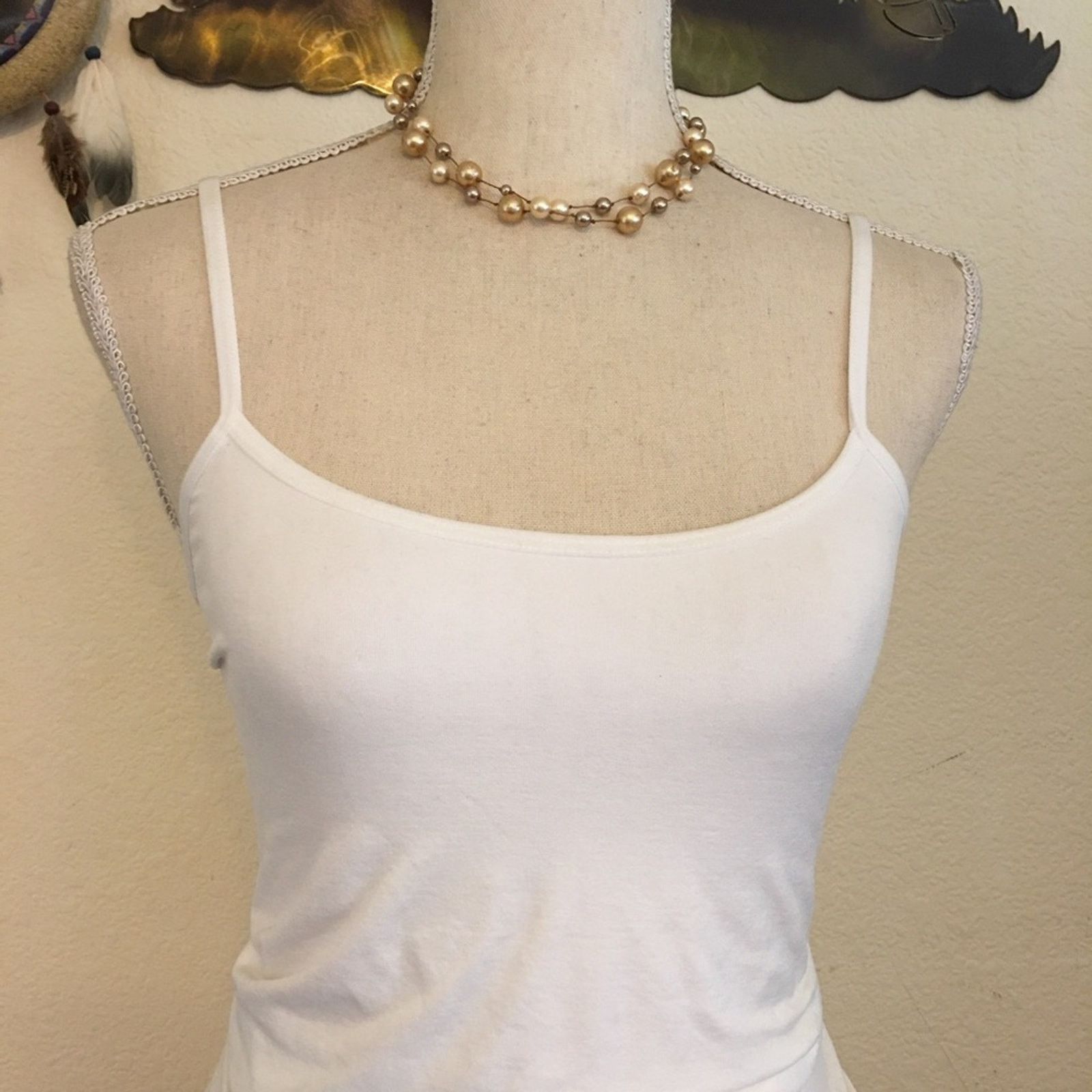 Vintage Elegant double strand floating pearl necklace Size ONE SIZE - 3 Thumbnail