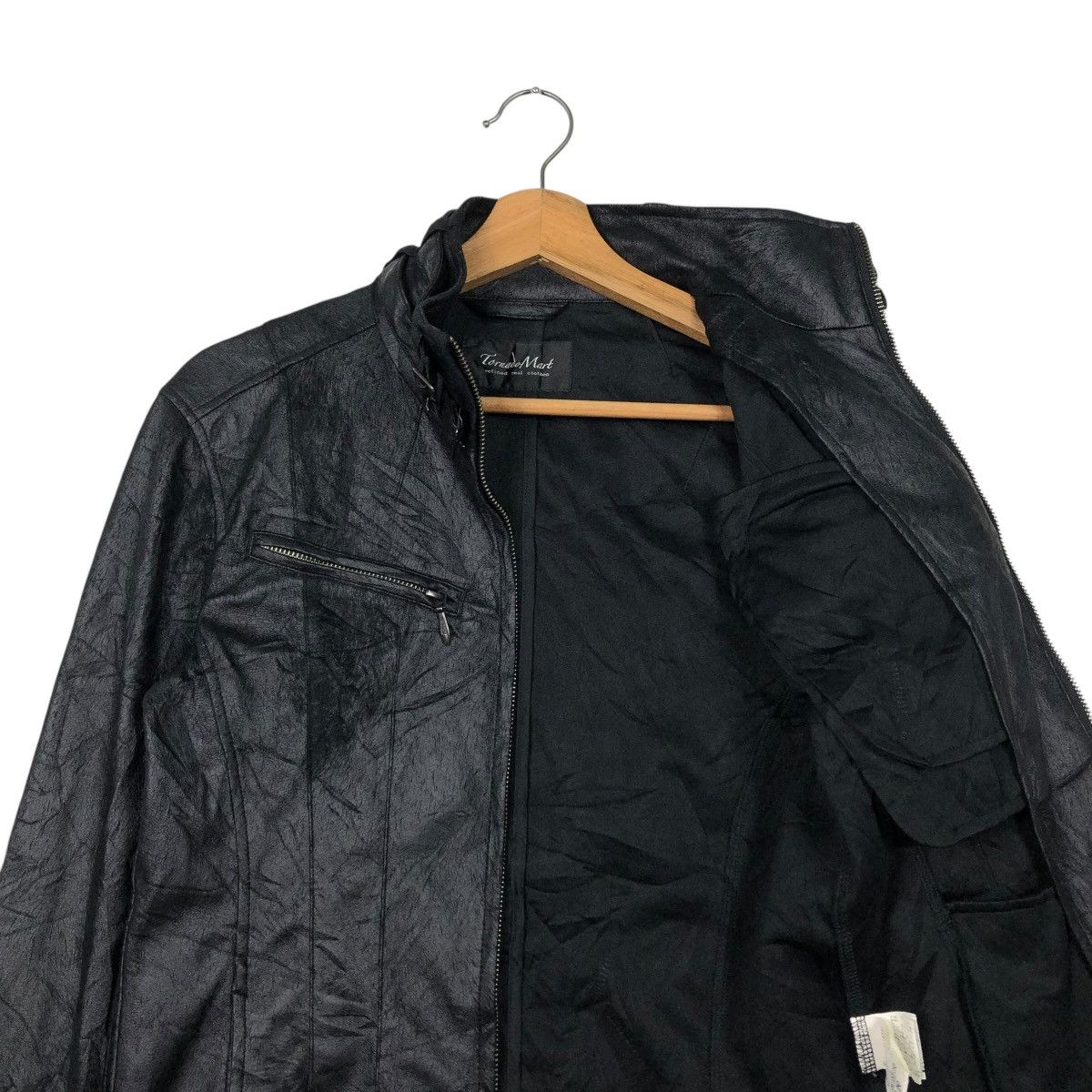 Japanese Brand 🔥VINTAGE BIKER JACKET TORNADO MART MULTI POCKET CAFE RACER Size US M / EU 48-50 / 2 - 14 Thumbnail