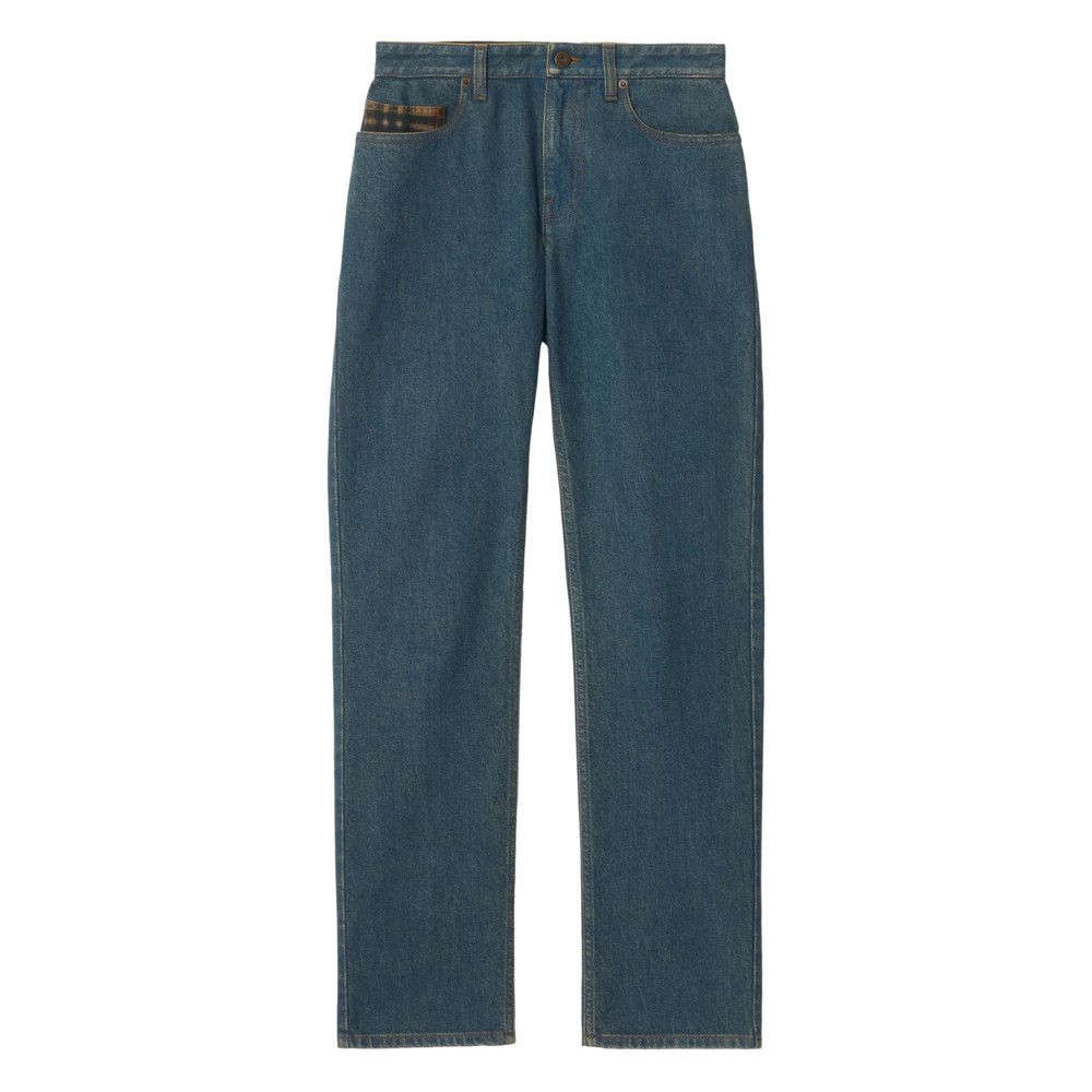 Burberry Burberry BLUE Denim - Straight-Leg Jeans Size 27" / US 4 / IT 40 - 1 Thumbnail
