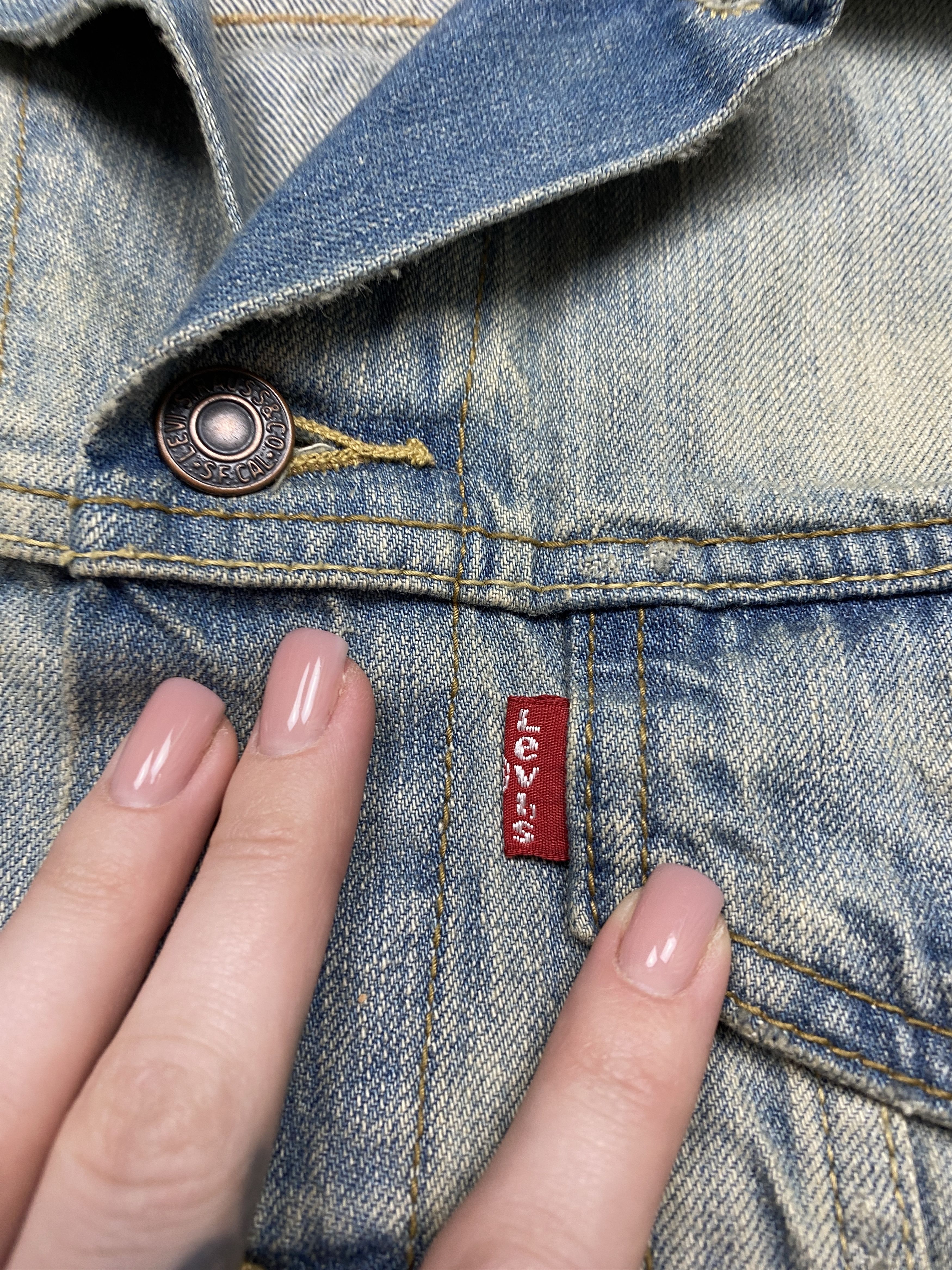 Levi's NEW Levi's Mens Denim Jacket Size US S / EU 44-46 / 1 - 3 Thumbnail