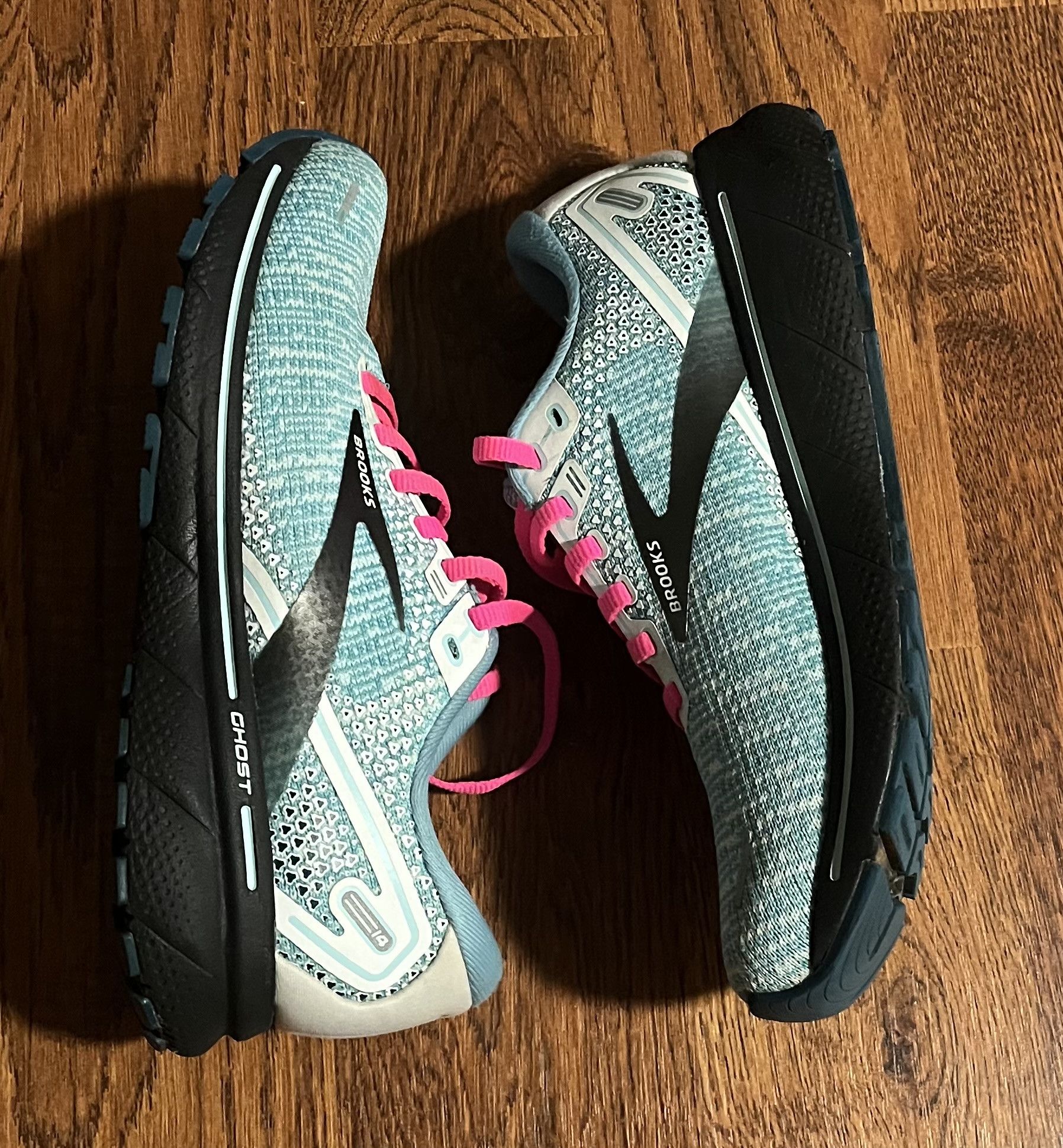 Brooks Brooks Ghost 14 Running Shoes Teal Pink Size US 7 / IT 37 - 2 Thumbnail