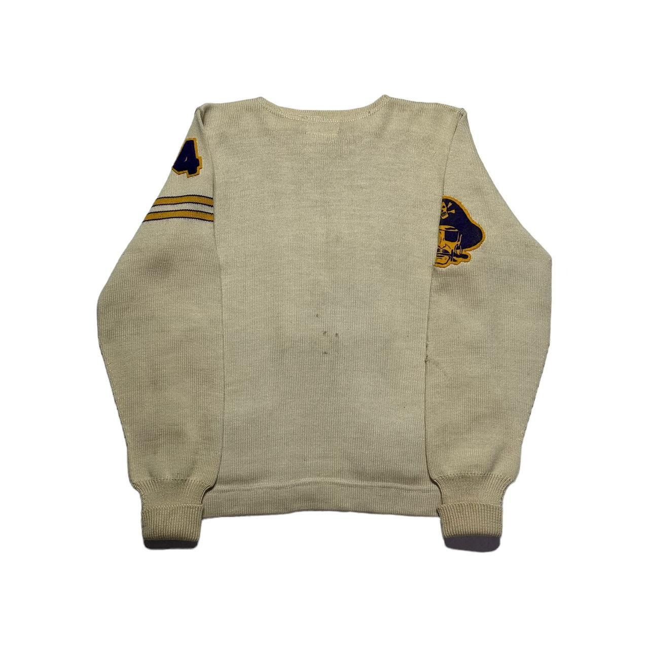 Hanes × Vintage Vintage 1940’s Varsity Football R Sweater Size US XS / EU 42 / 0 - 2 Thumbnail