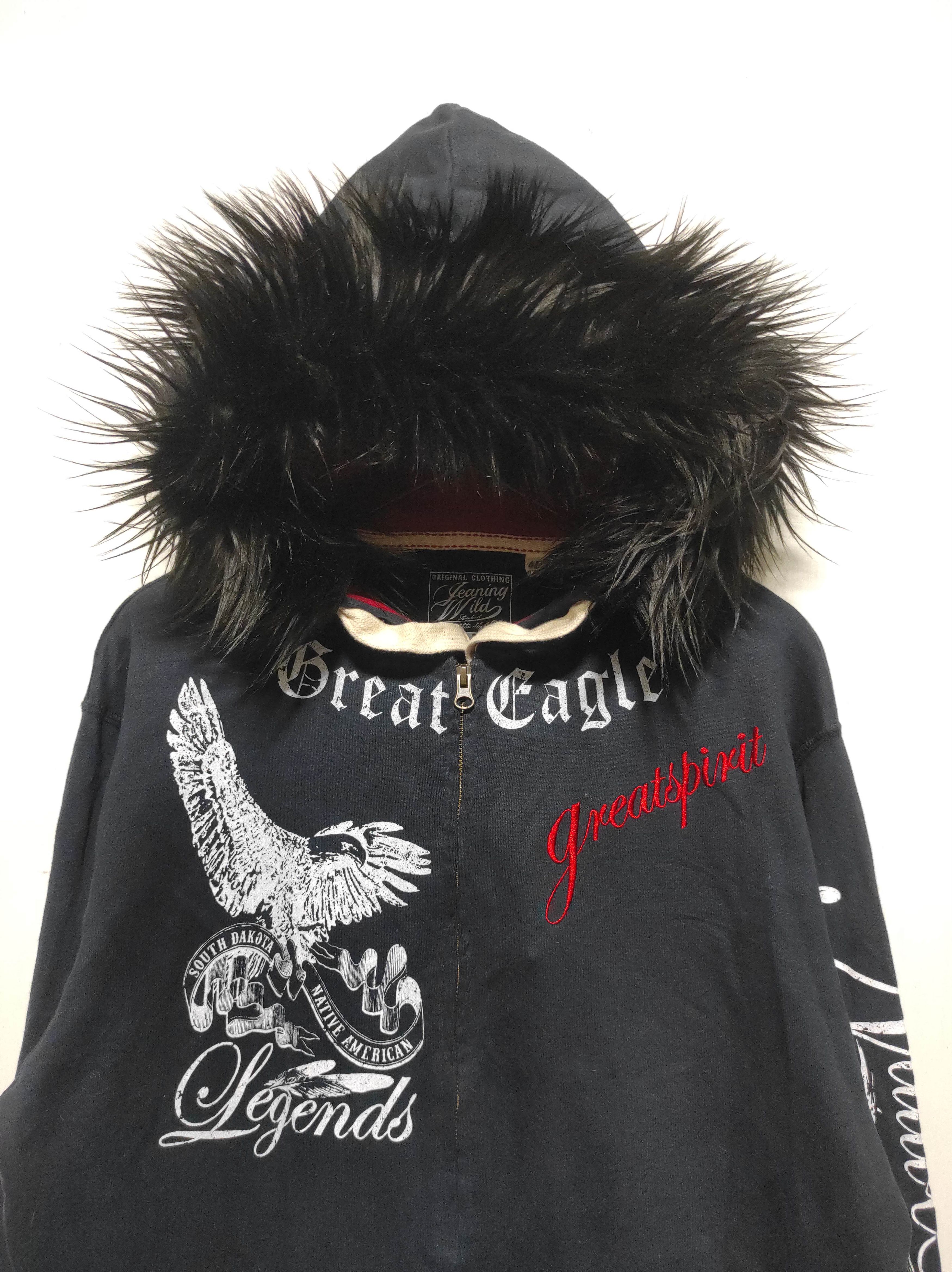 Hysteric Glamour Jeaning Wild Poem Zipper Fur Hoodie LGB style Dark Navy Size US L / EU 52-54 / 3 - 4 Thumbnail